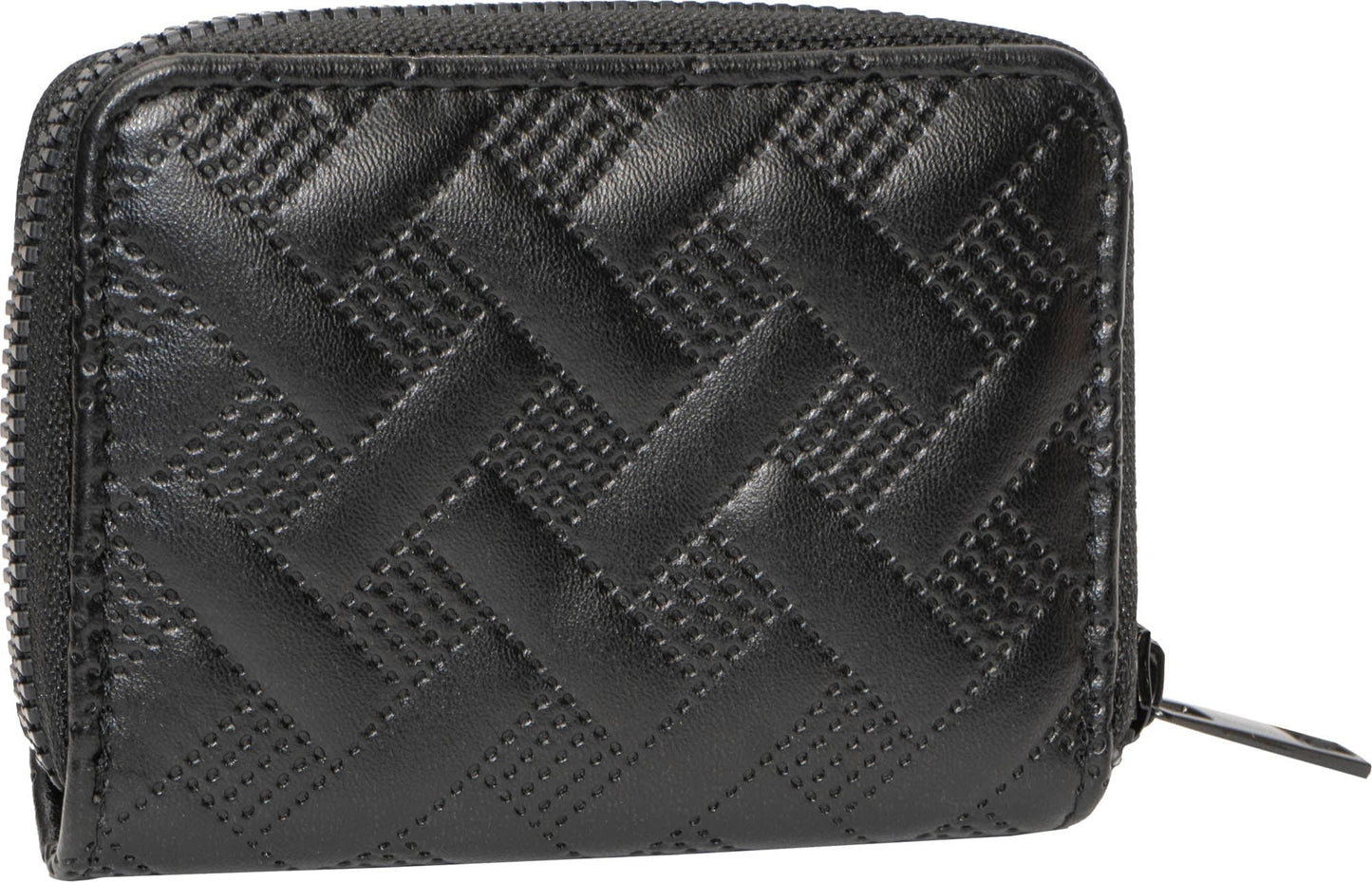 Rebecca & Rifka Smooth Basket Weave Quilt Medallion Zip Accordion Wallet