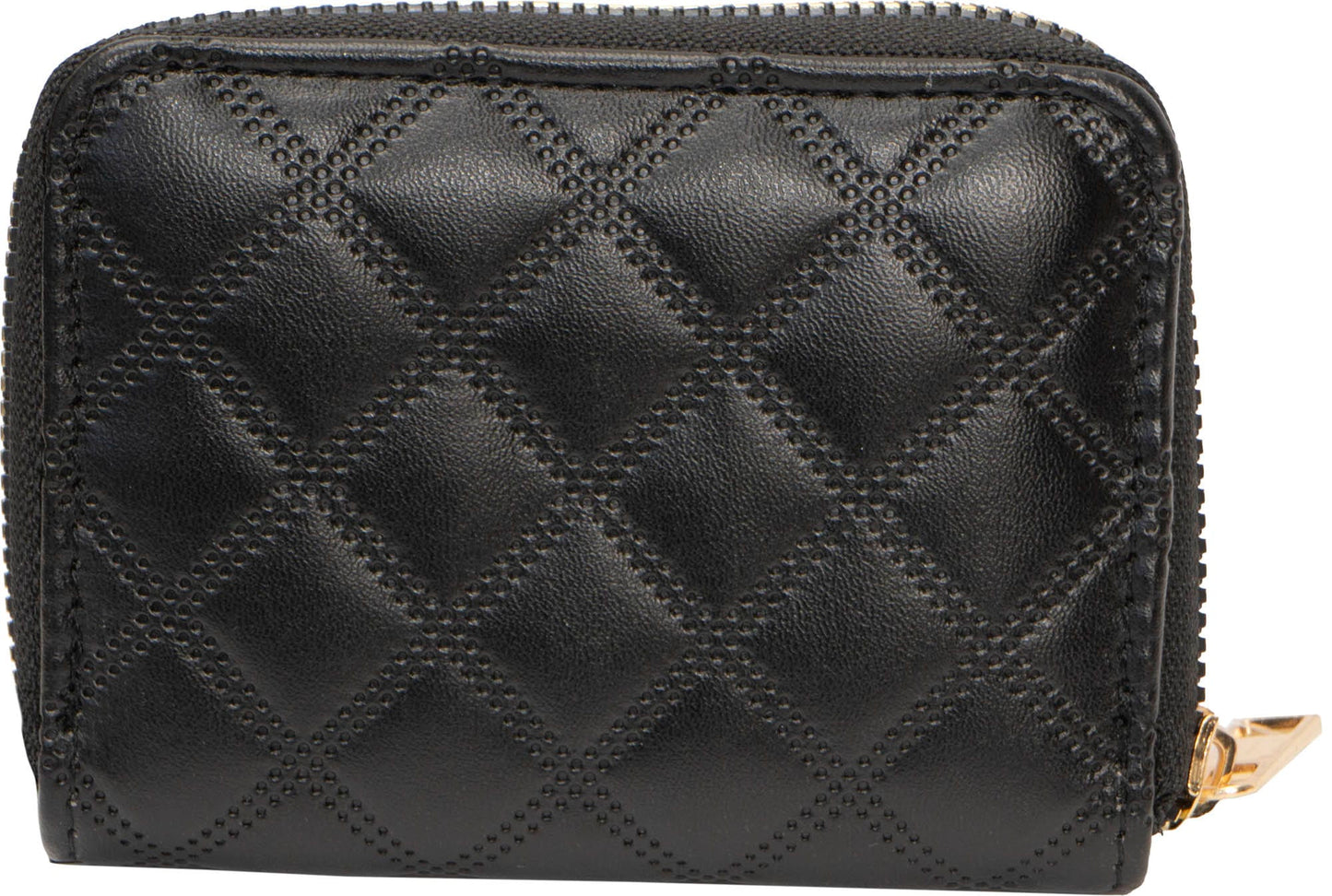 Rebecca & Rifka Smooth Diamond Quilt Medallion Zip Accordion Wallet