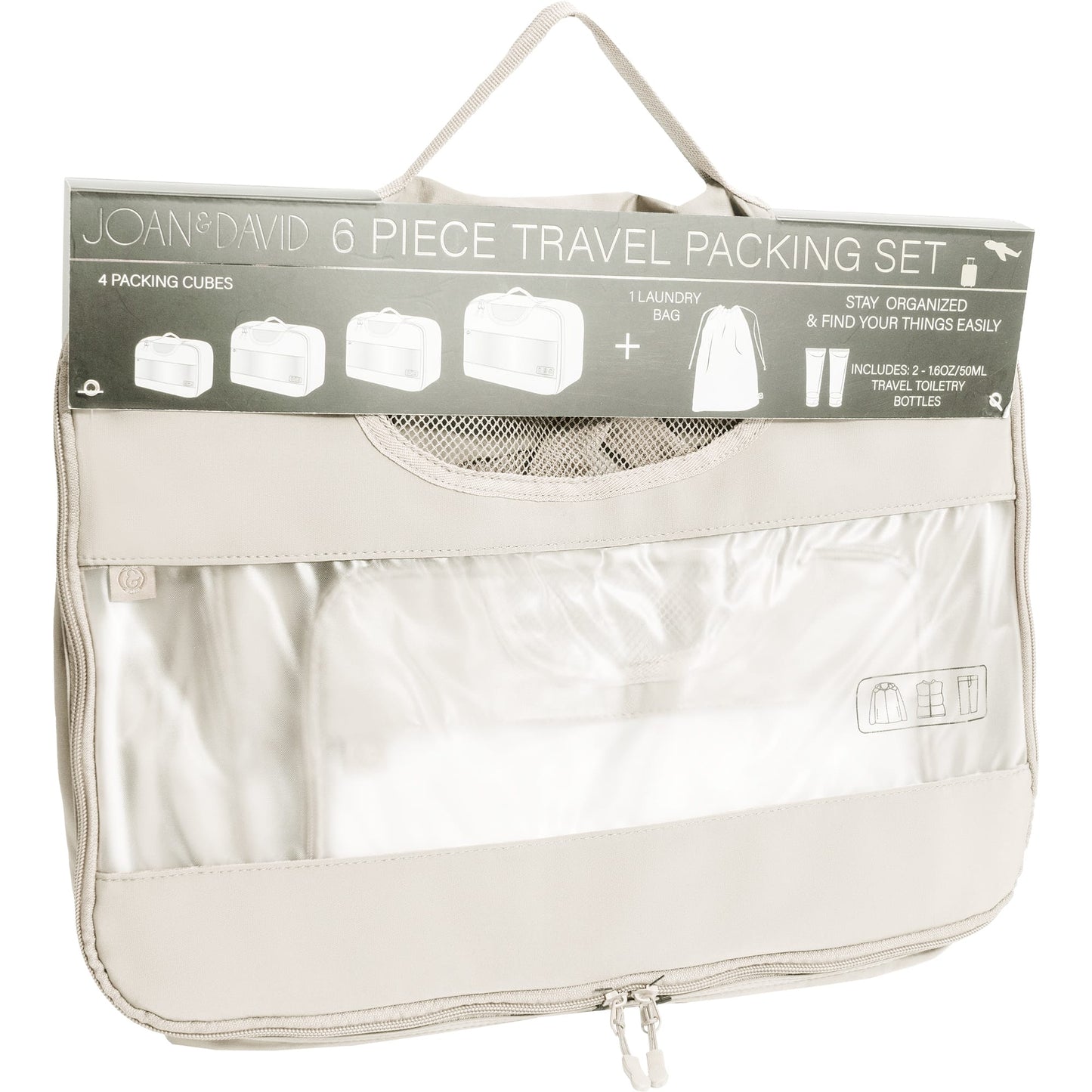 Joan & David 6 Piece Travel Packing Cube Set