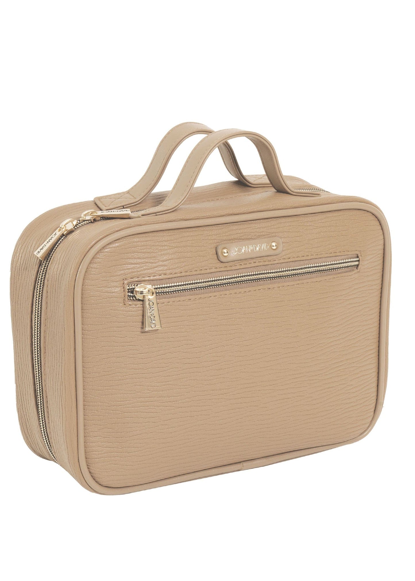 Joan & David Double Handle Textured Hanging Toiletry Case
