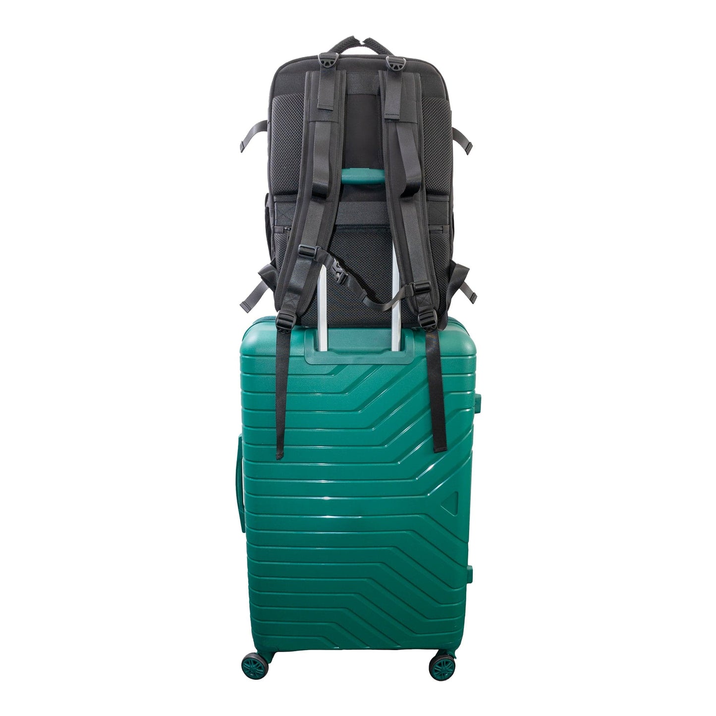 Jack Abrahams The Diego 19-In Nylon Travel Backpack with Shoe Compartment
