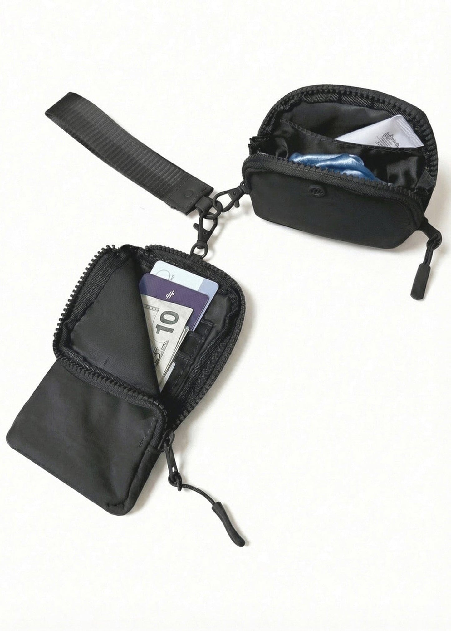 Joan & David The Hold-All Sport Nylon 3 Piece Set Phone Case Wallet, Zip Coin Pouch & Key Chain Lanyard