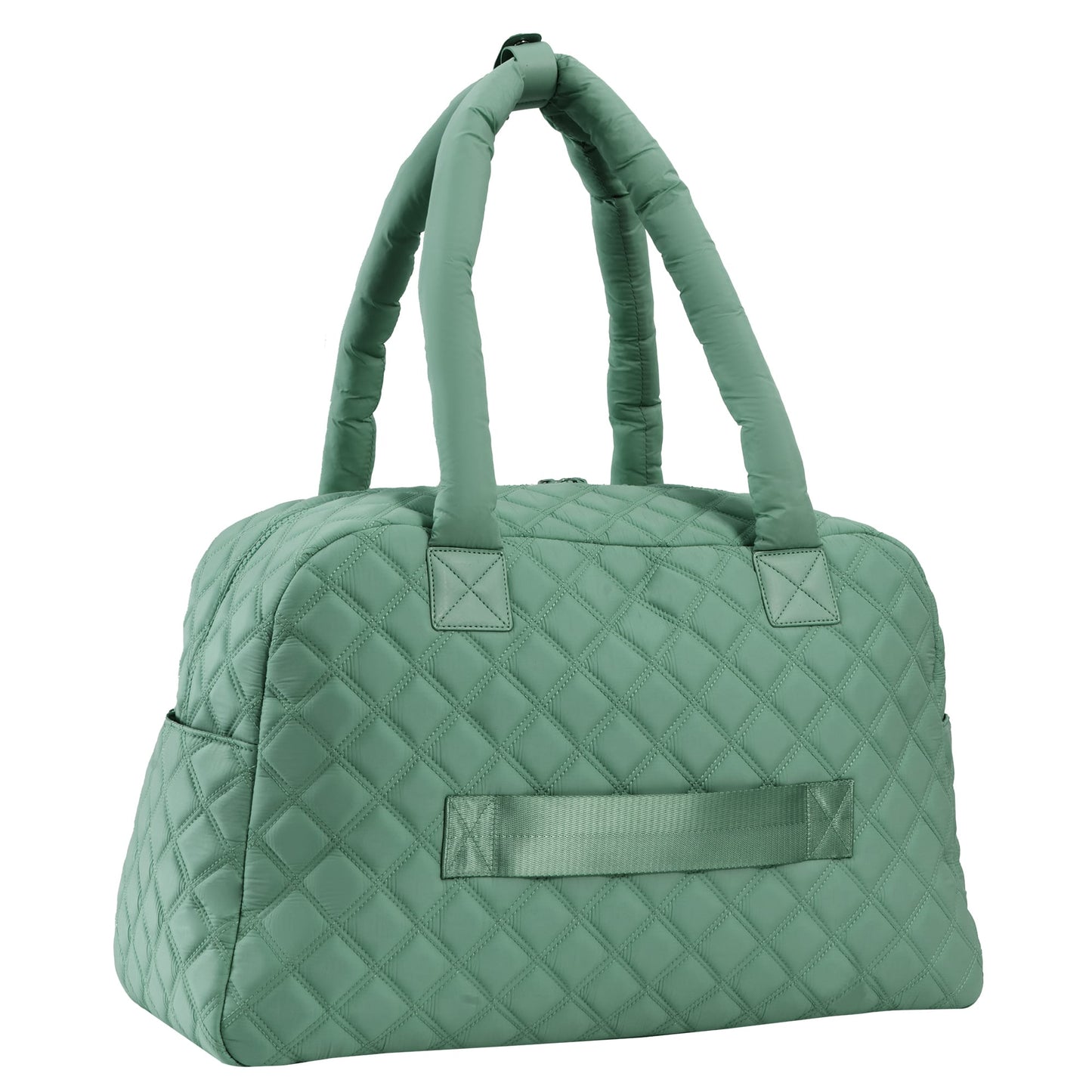 Joan & David Two Pocket Diamond Quilted 22 in. Duffel Bag
