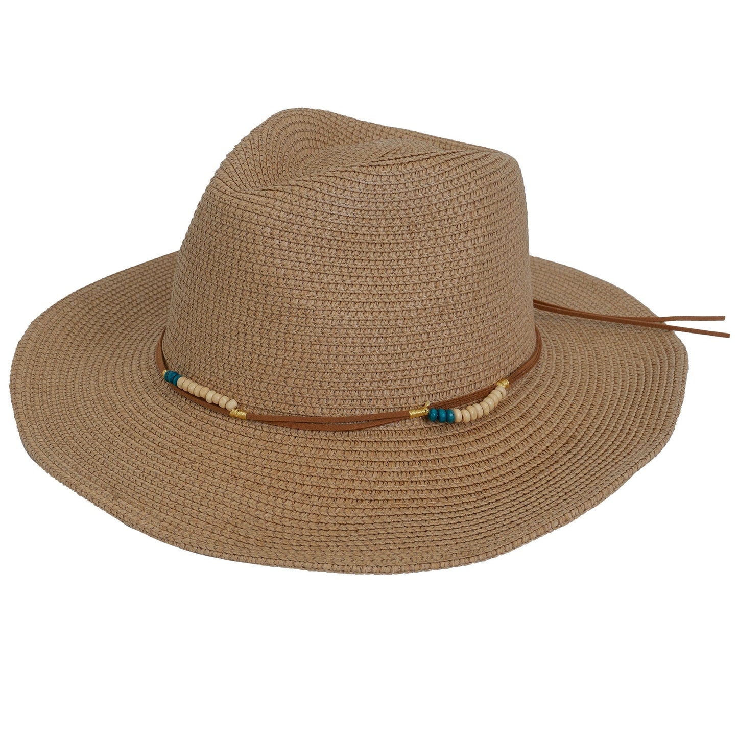 Magid Beaded Macrame Straw Cowboy Hat