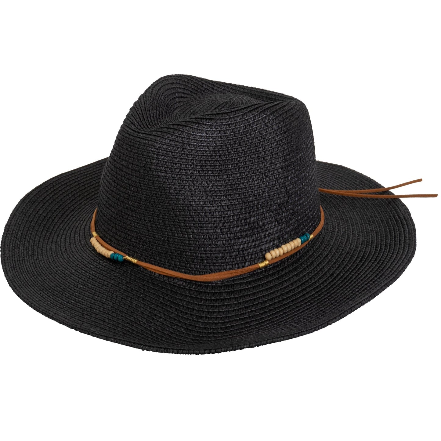 Magid Beaded Macrame Straw Cowboy Hat