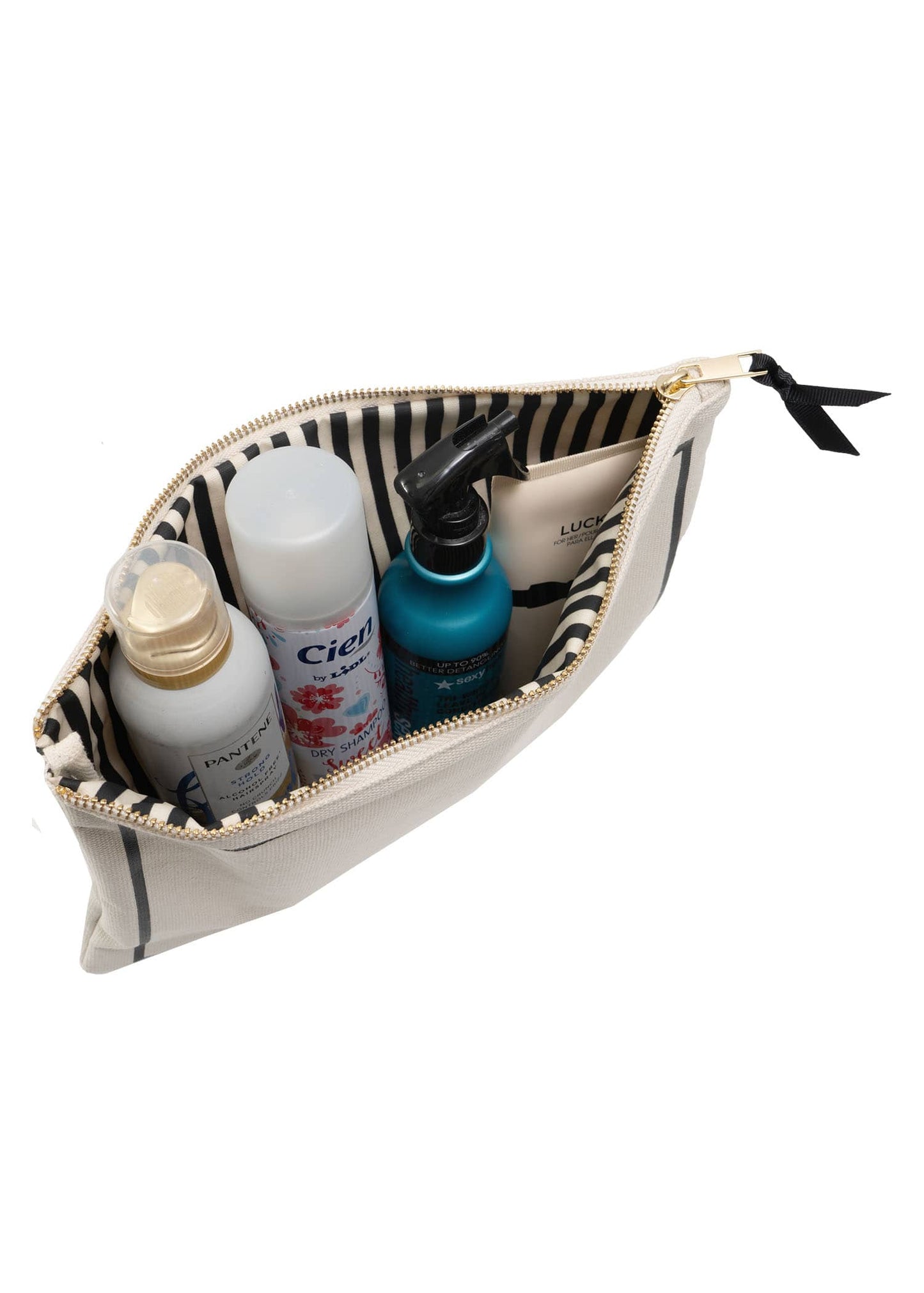 La L'Amour 16oz Cotton Canvas 3 Piece Toiletry Packing Set With Sunglasses Case