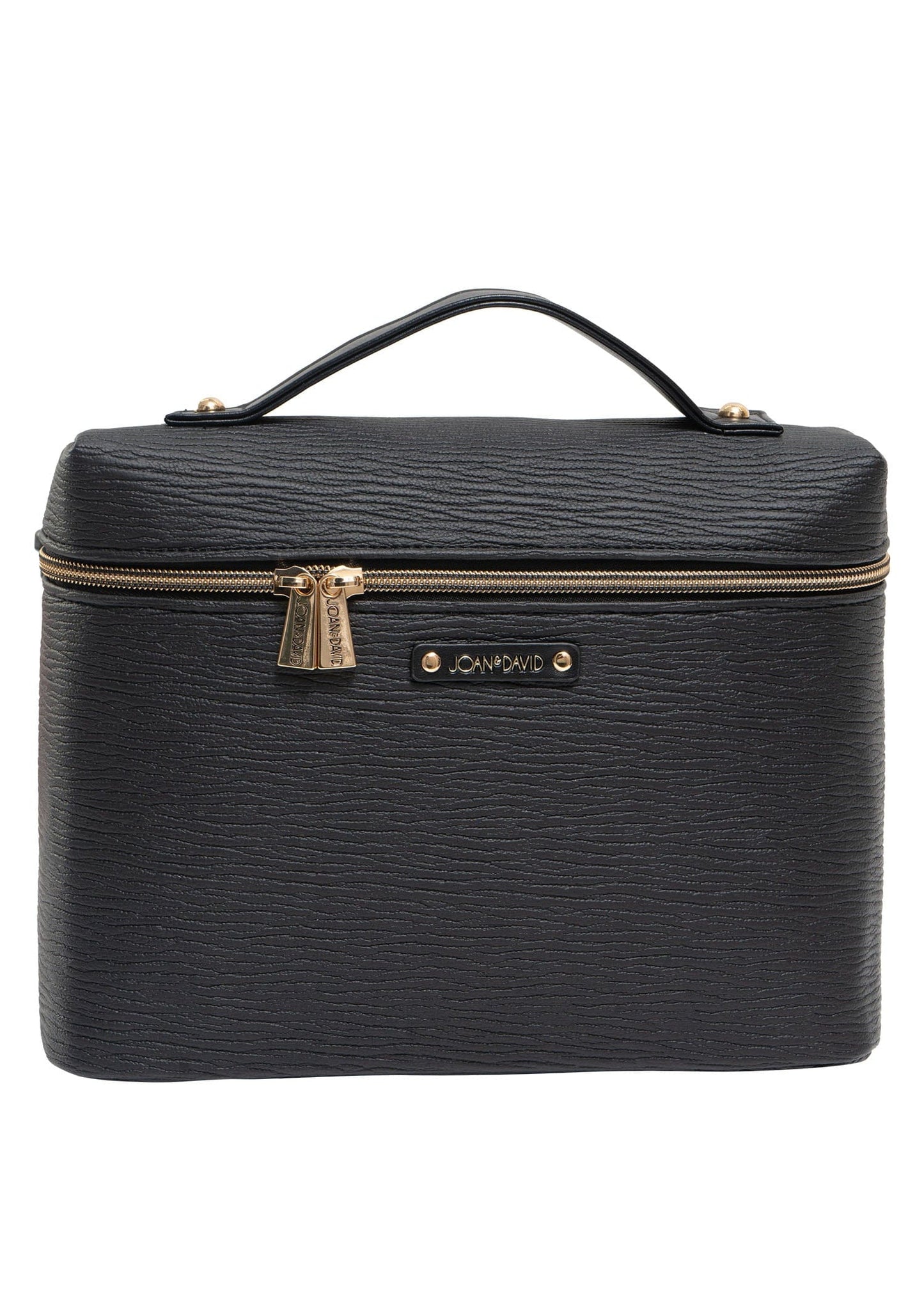Joan & David Top Handle Textured Toiletry Case