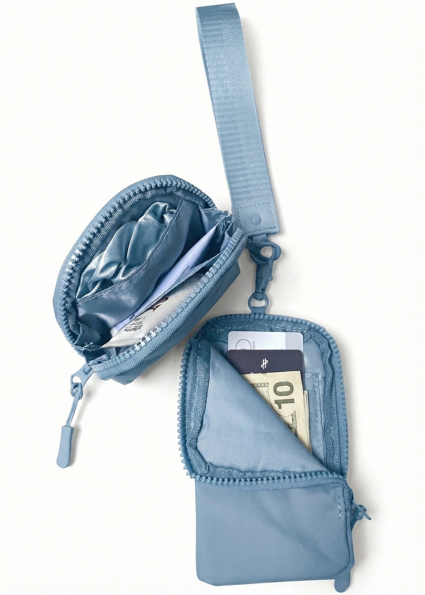 Joan & David The Hold-All Sport Nylon 3 Piece Set Phone Case Wallet, Zip Coin Pouch & Key Chain Lanyard