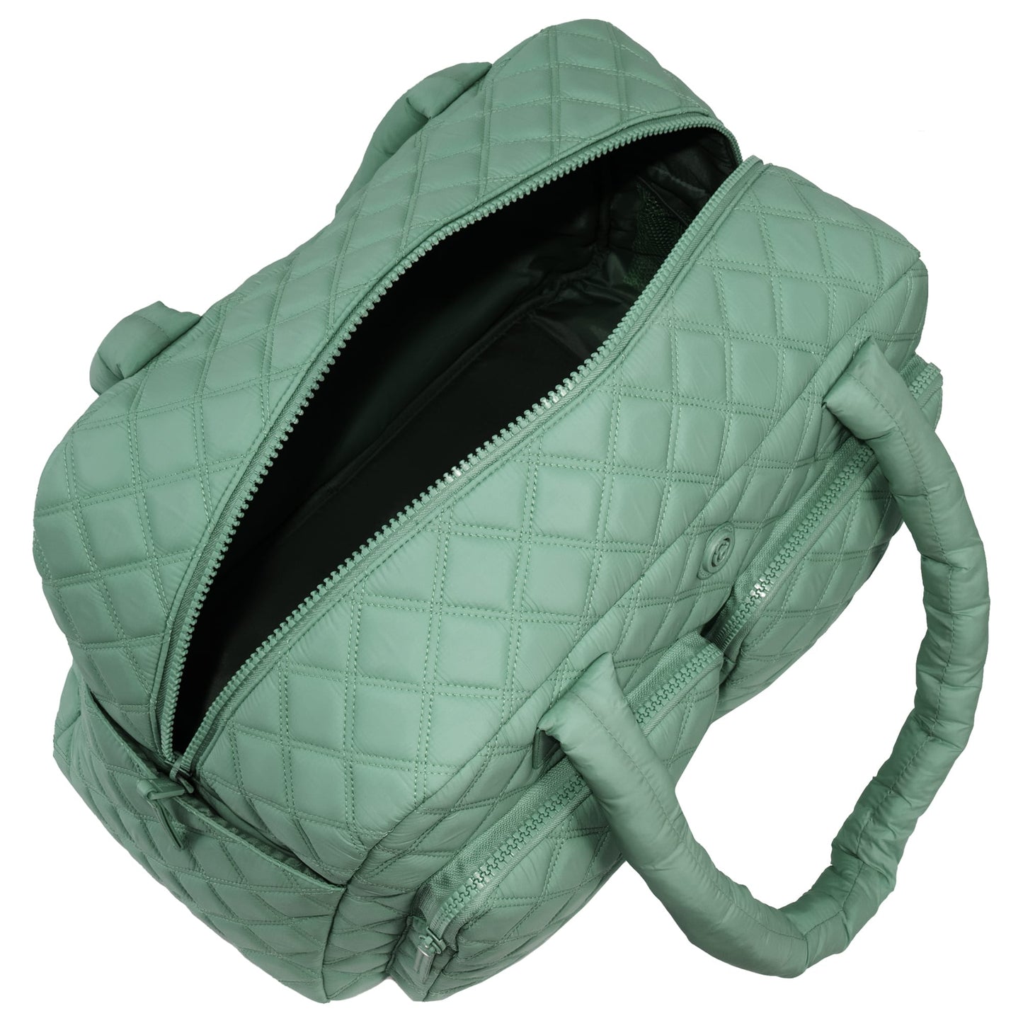 Joan & David Two Pocket Diamond Quilted 22 in. Duffel Bag
