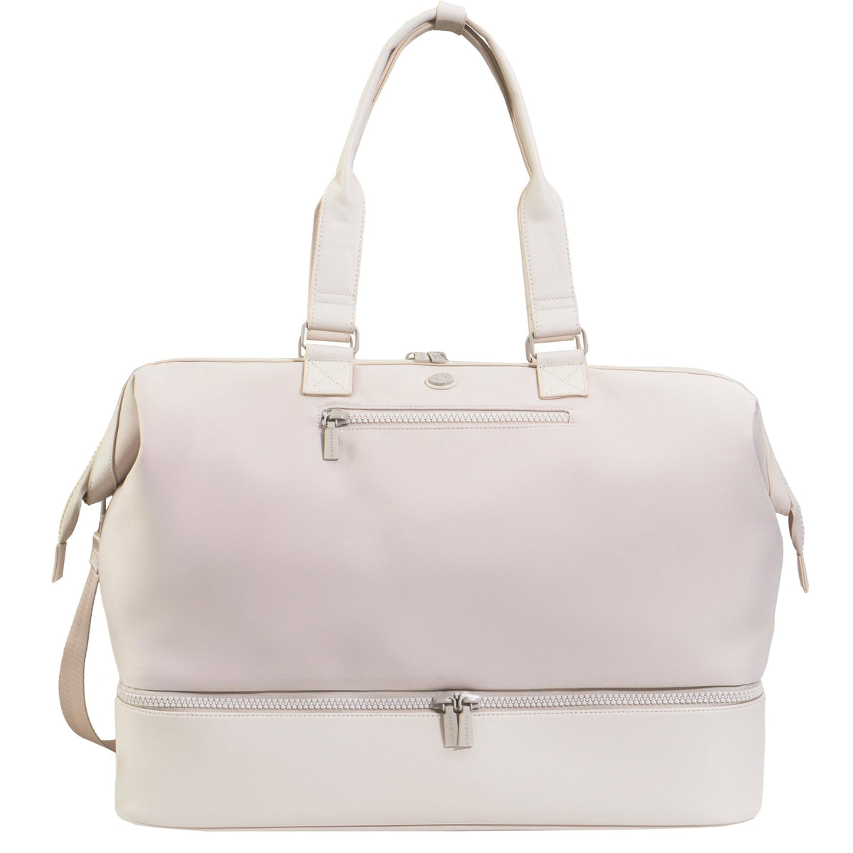 Max Studio Sport Nylon & Faux Leather Drop Bottom Duffel Bag