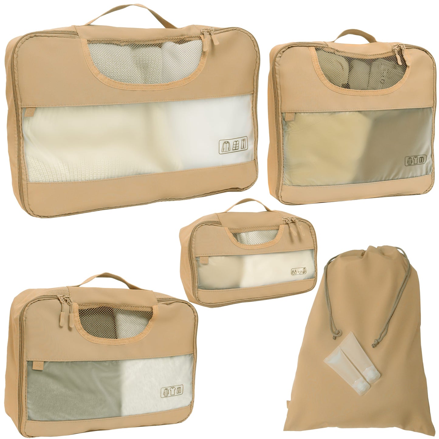 Joan & David 6 Piece Travel Packing Cube Set