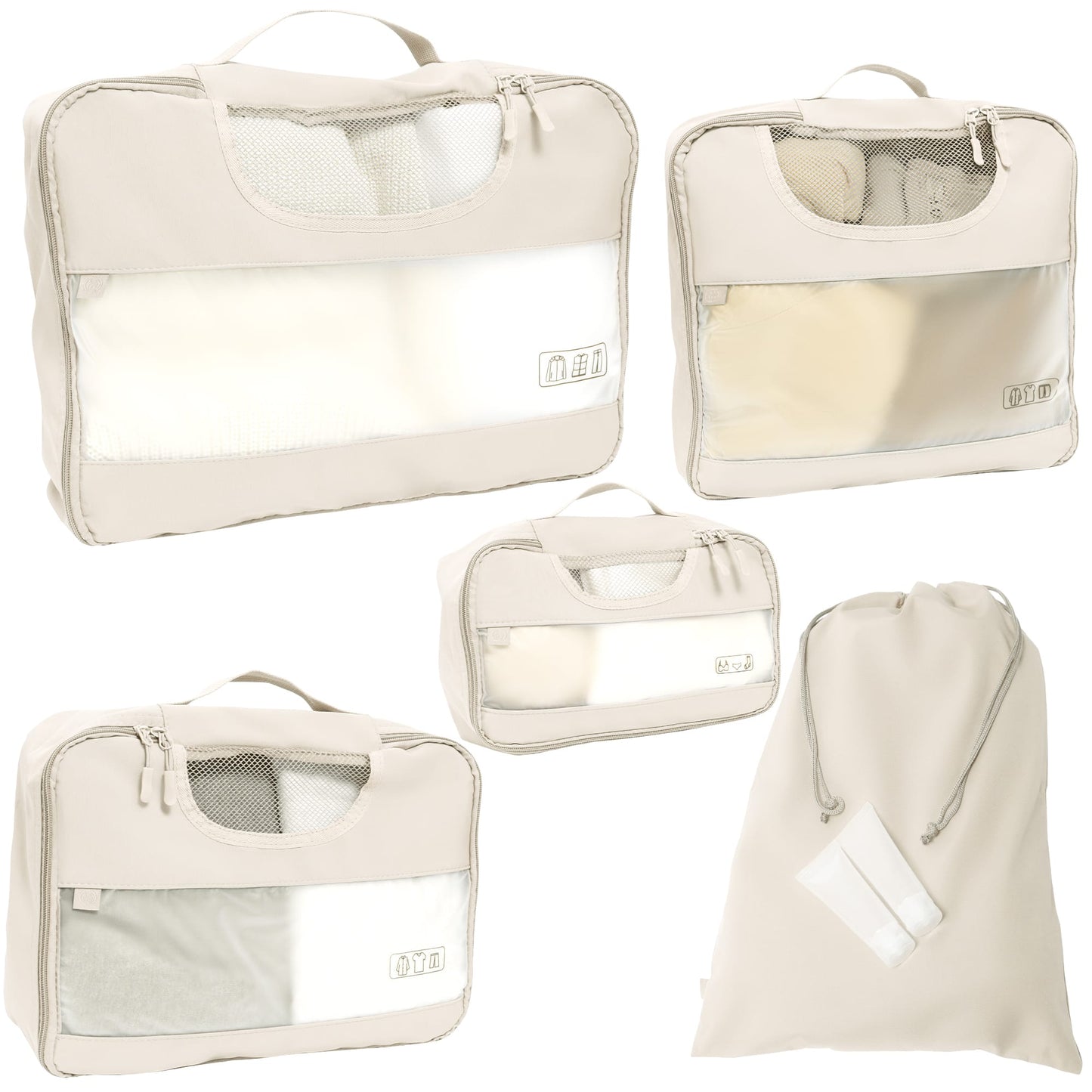 Joan & David 6 Piece Travel Packing Cube Set