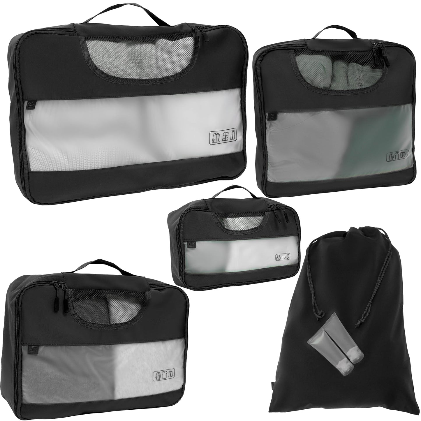 Joan & David 6 Piece Travel Packing Cube Set