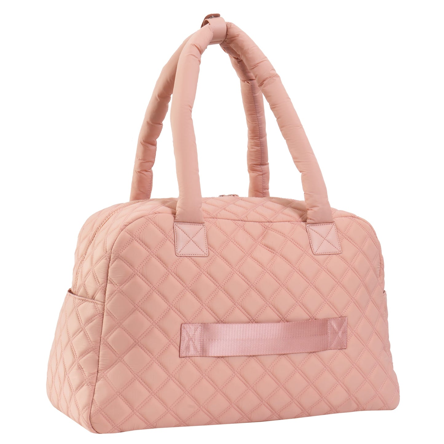 Joan & David Two Pocket Diamond Quilted 22 in. Duffel Bag