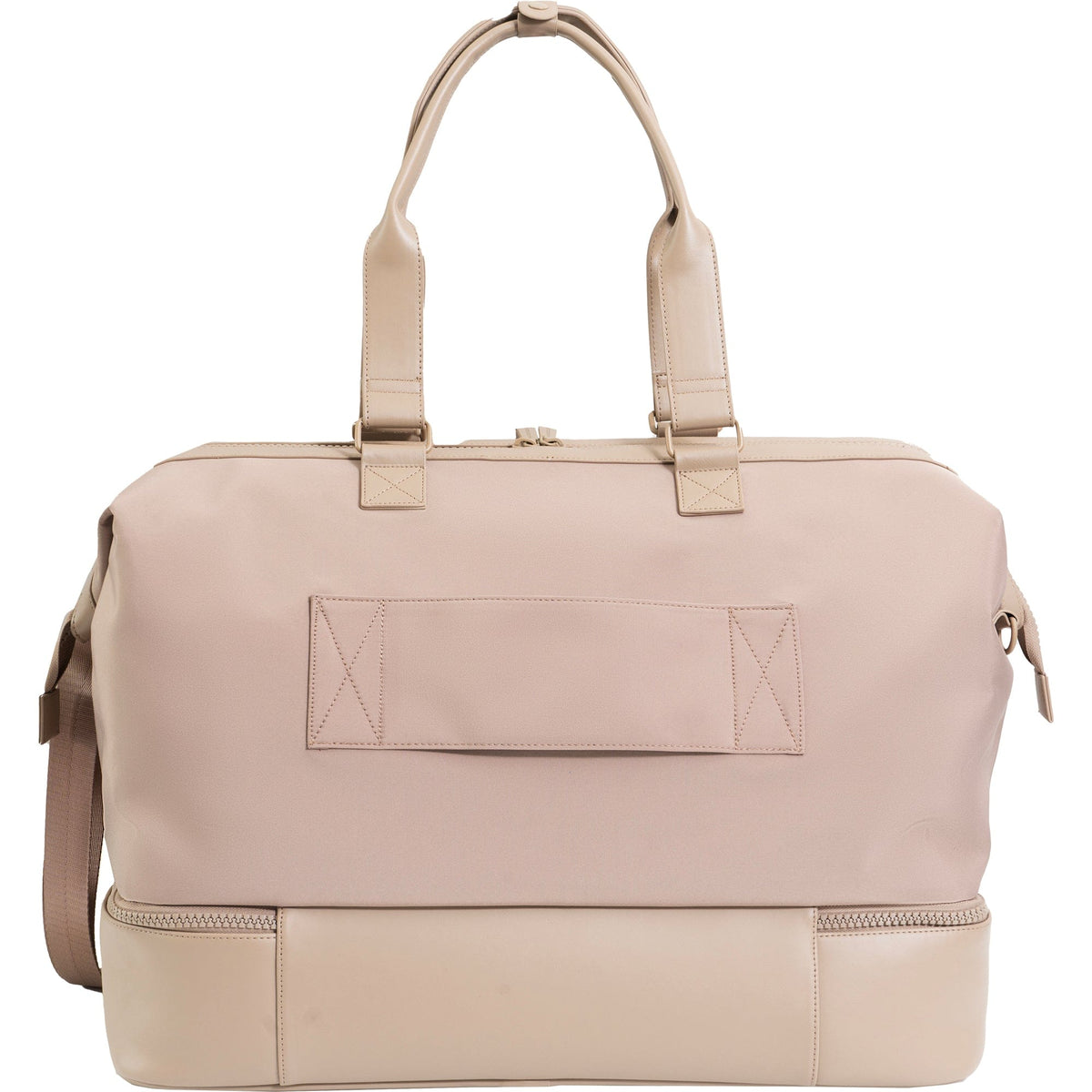 Max Studio Sport Nylon & Faux Leather Drop Bottom Duffel Bag