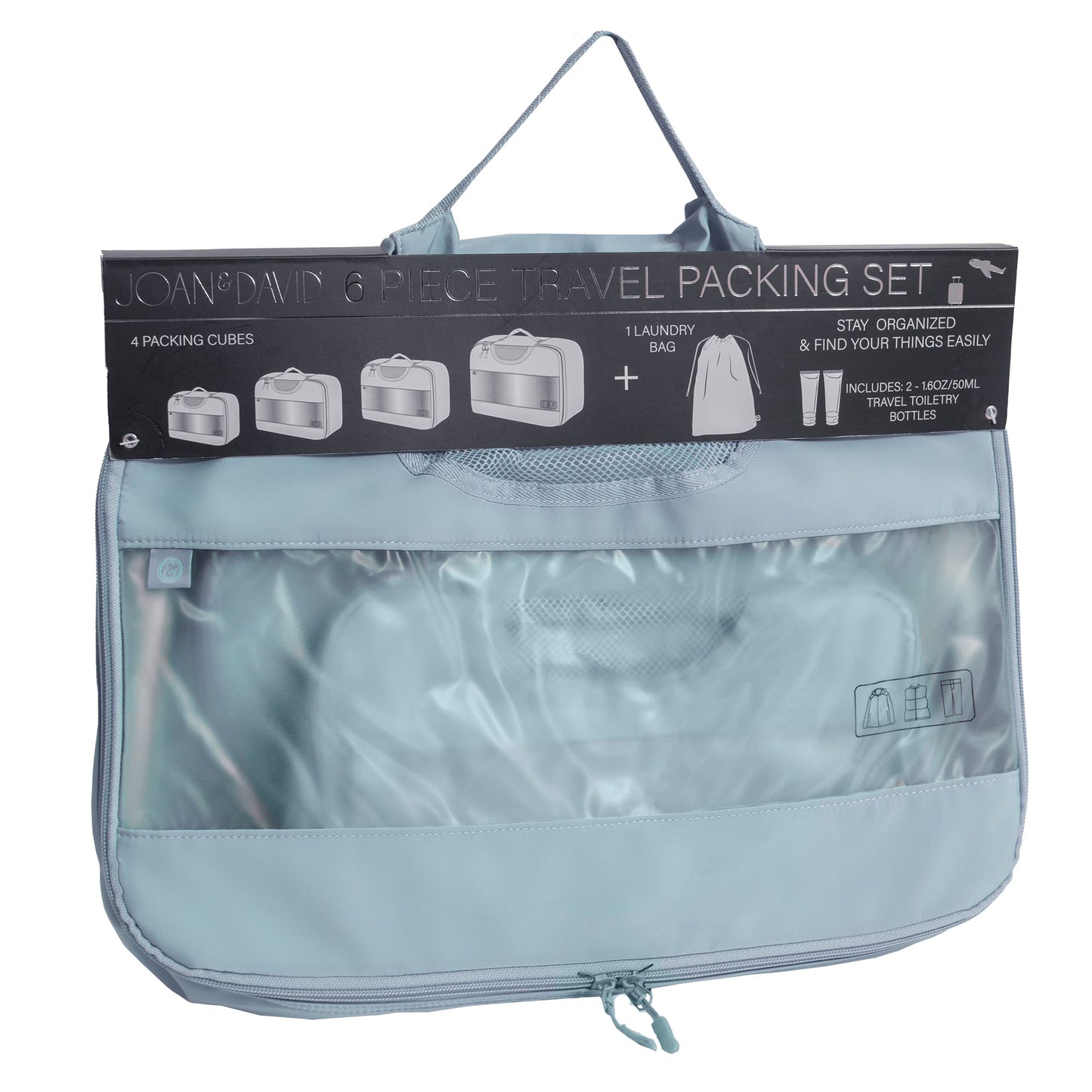 Joan & David 6 Piece Travel Packing Cube Set