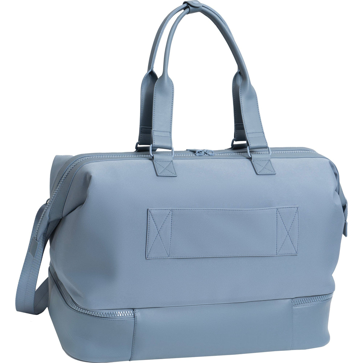 Max Studio Sport Nylon & Faux Leather Drop Bottom Duffel Bag