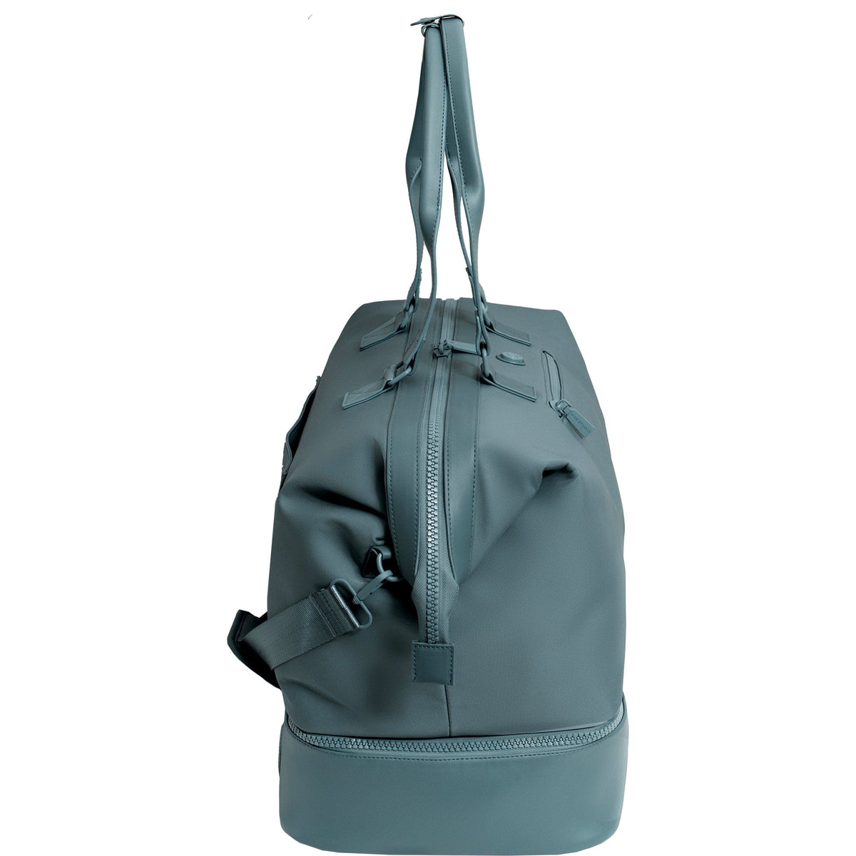 Max Studio Sport Nylon & Faux Leather Drop Bottom Duffel Bag