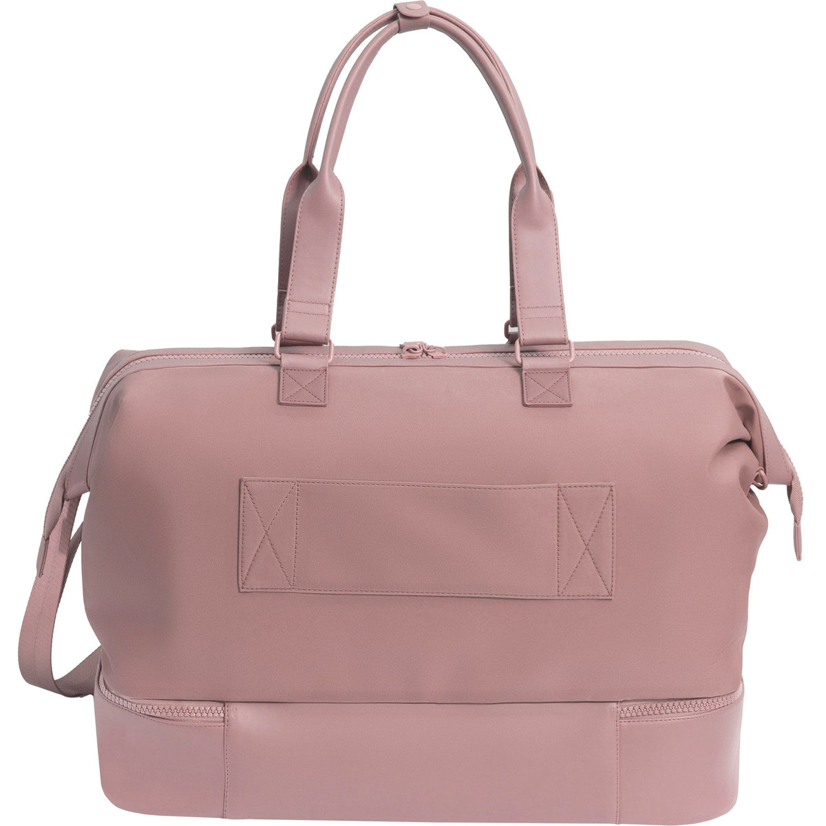 Max Studio Sport Nylon & Faux Leather Drop Bottom Duffel Bag