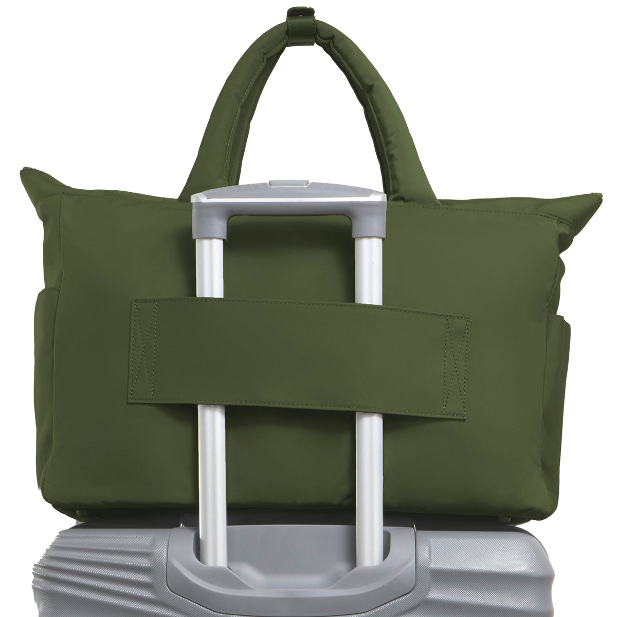 Max Studio The Sylvia 21 Inch Twill Nylon Double Handle Weekender Duffle
