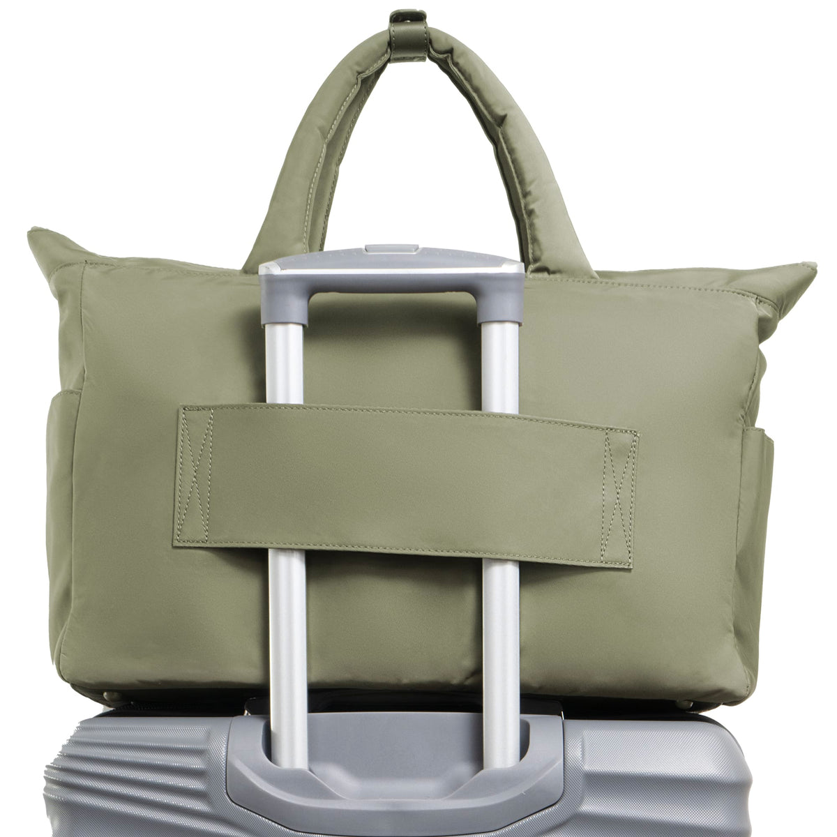 Max Studio The Sylvia 21 Inch Twill Nylon Double Handle Weekender Duffle