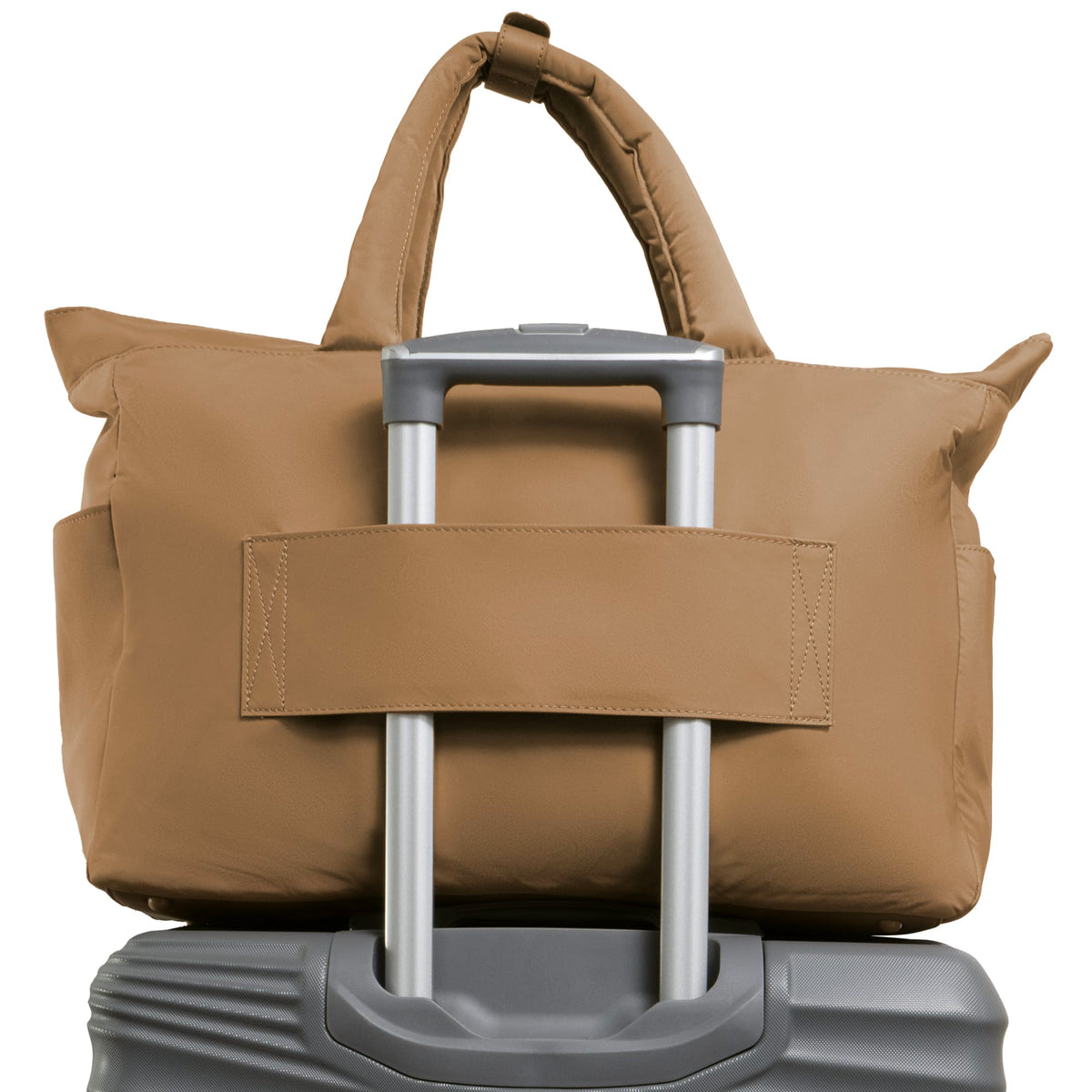 Max Studio The Sylvia 21 Inch Twill Nylon Double Handle Weekender Duffle