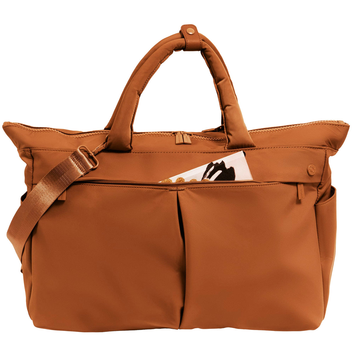 Max Studio The Sylvia 21 Inch Twill Nylon Double Handle Weekender Duffle