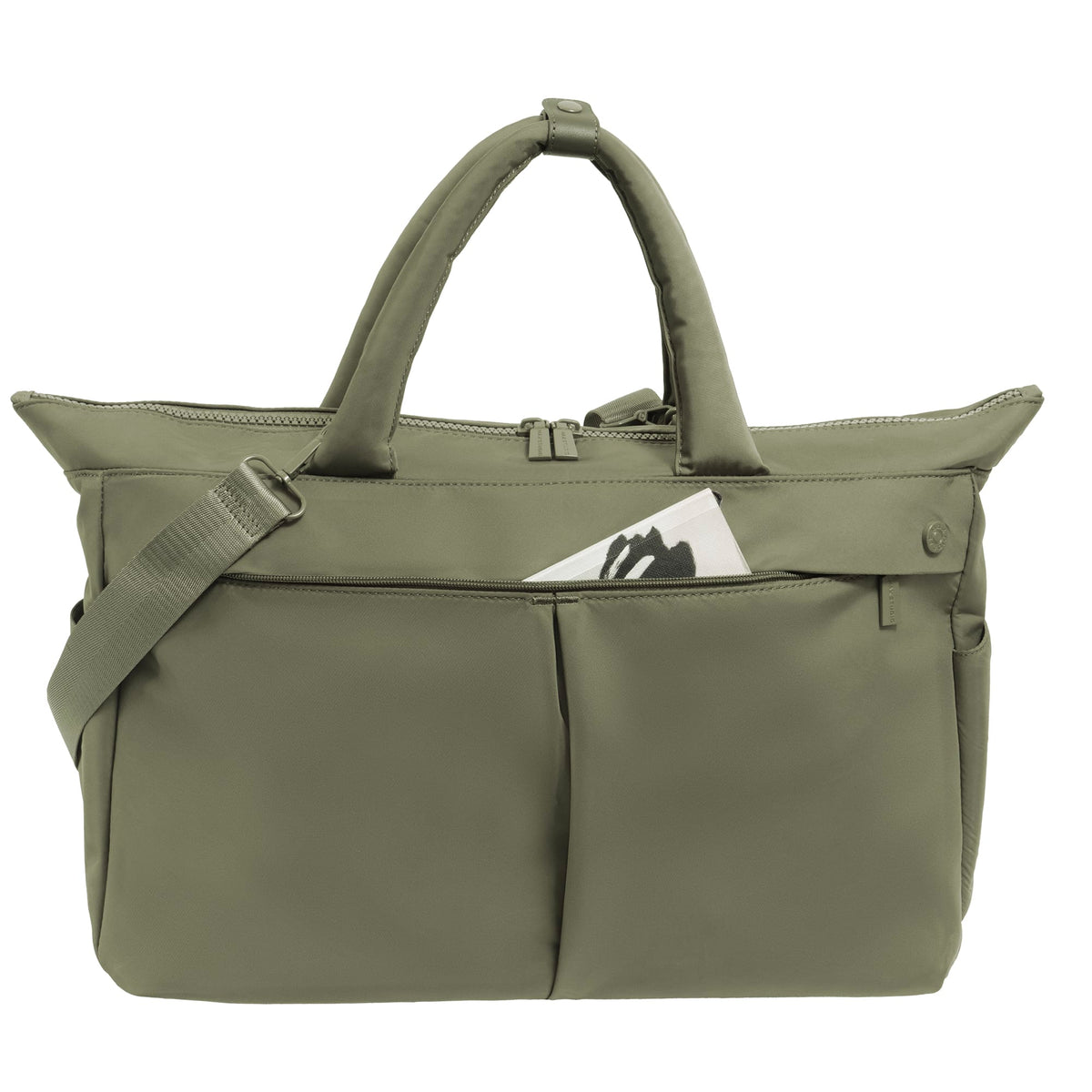 Max Studio The Sylvia 21 Inch Twill Nylon Double Handle Weekender Duffle
