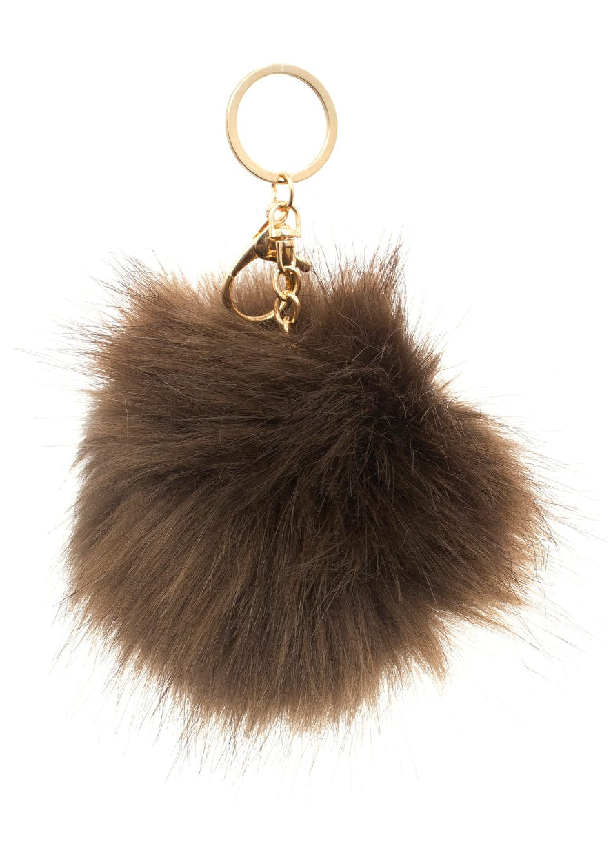 Rebecca & Rifka Faux Fur Pom Pom Keychain/Bag Charm