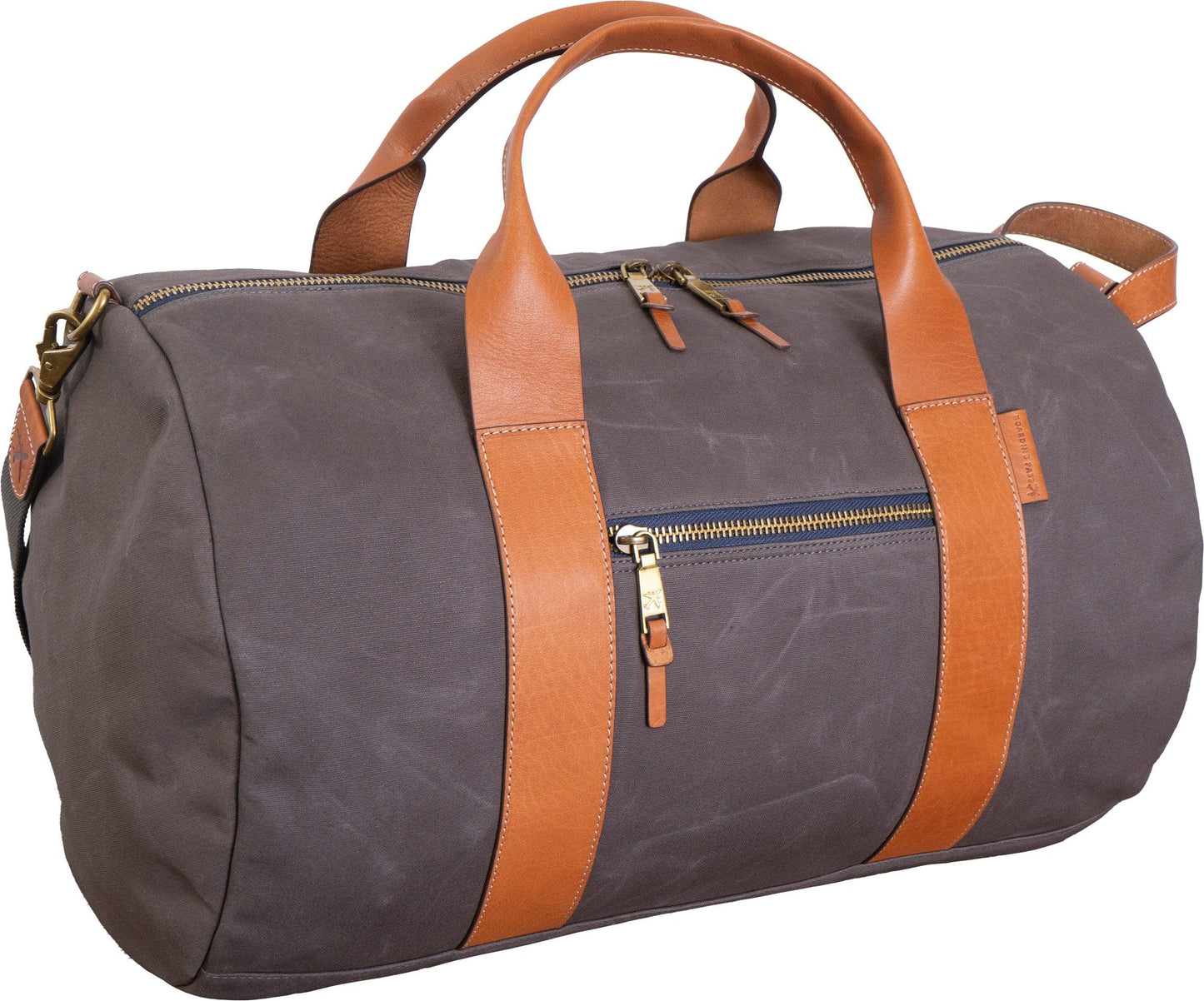 Boarding Pass The Voyager 21" Waxed Canvas Duffel - Grey