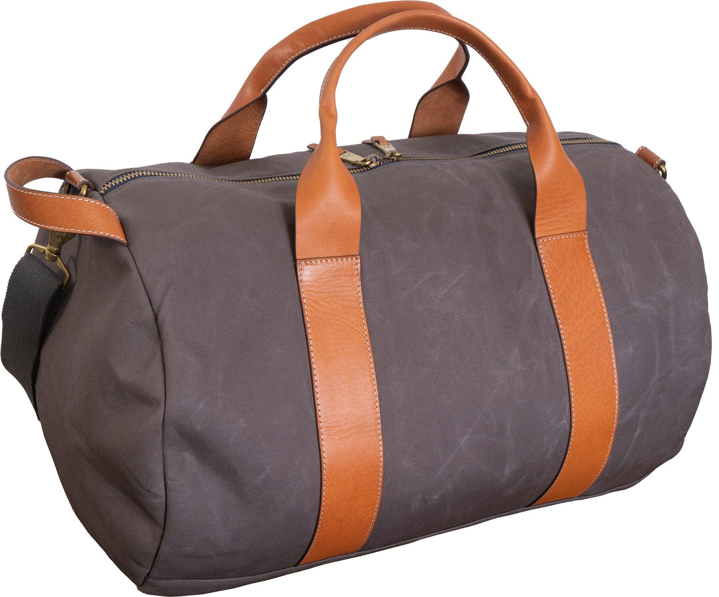 Boarding Pass The Voyager 21" Waxed Canvas Duffel - Grey