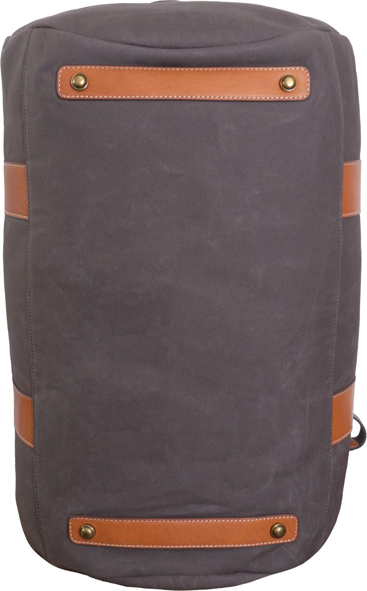 Boarding Pass The Voyager 21" Waxed Canvas Duffel - Grey