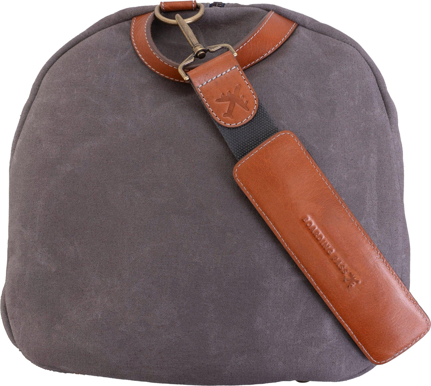 Boarding Pass The Voyager 21" Waxed Canvas Duffel - Grey