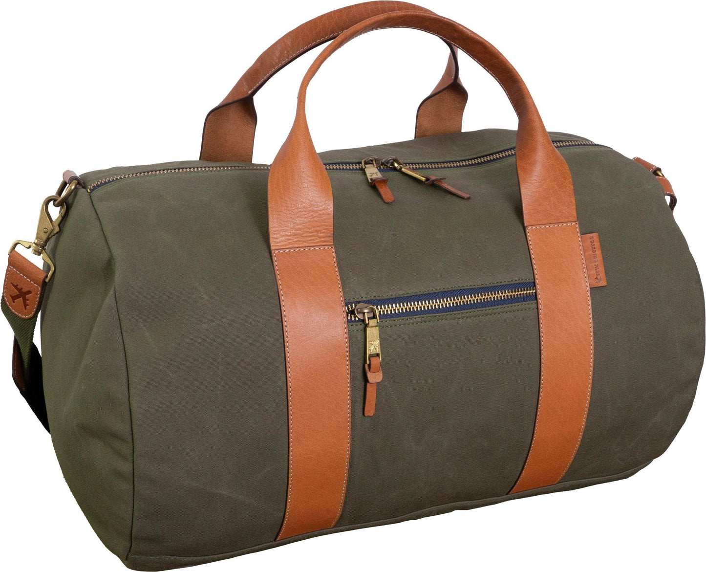 Boarding Pass The Voyager 21" Waxed Canvas Duffel - Olive