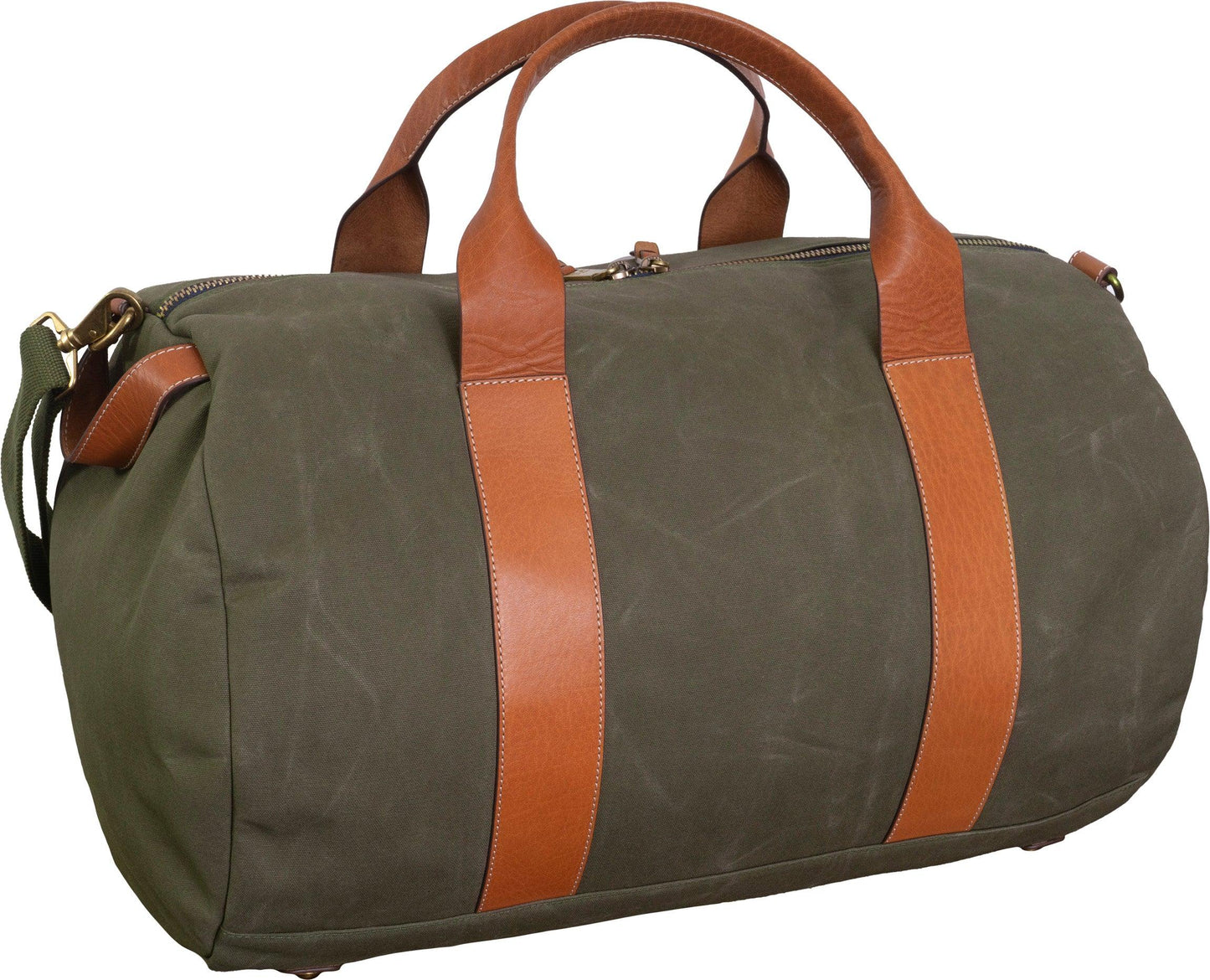 Boarding Pass The Voyager 21" Waxed Canvas Duffel - Olive