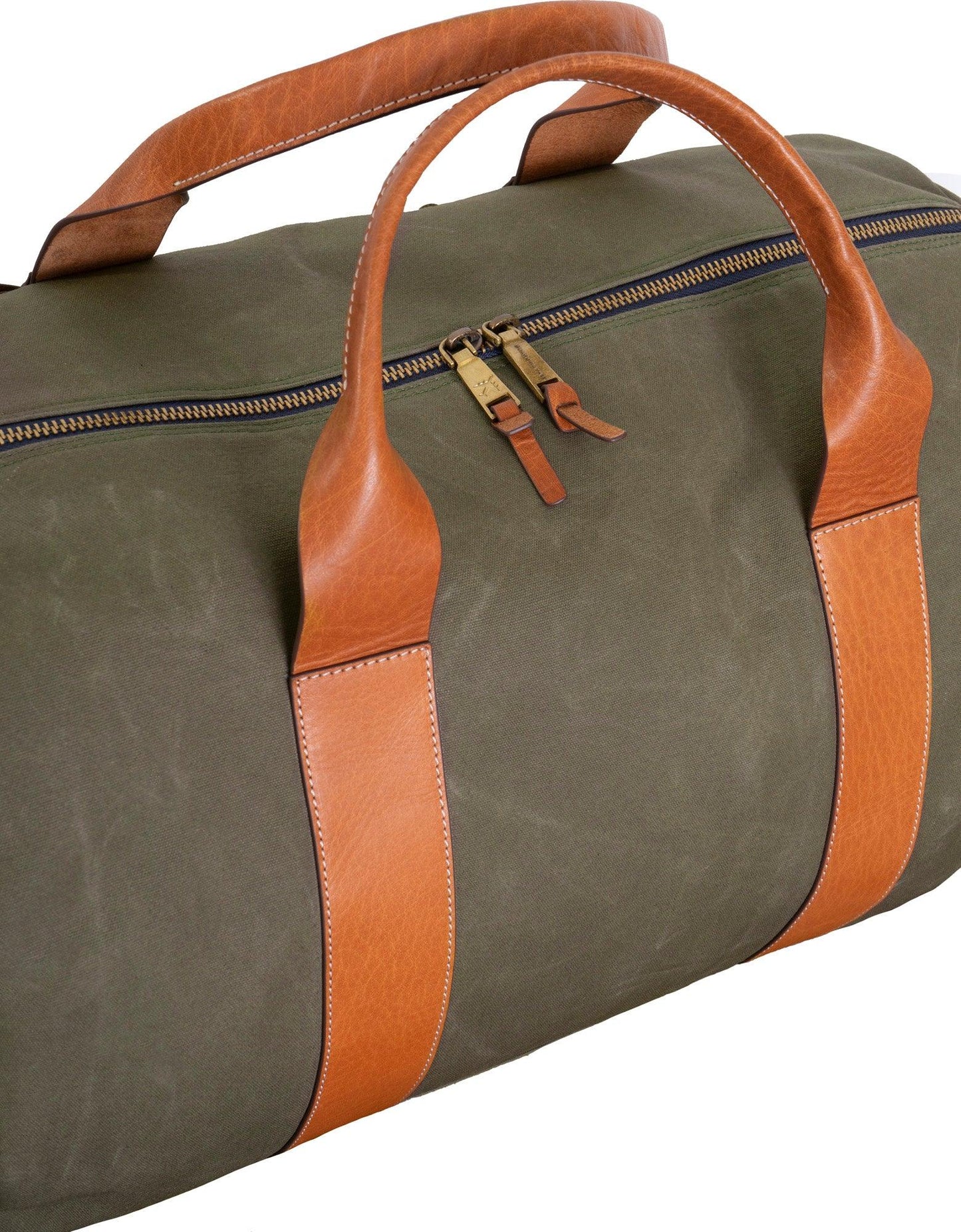 Boarding Pass The Voyager 21" Waxed Canvas Duffel - Olive