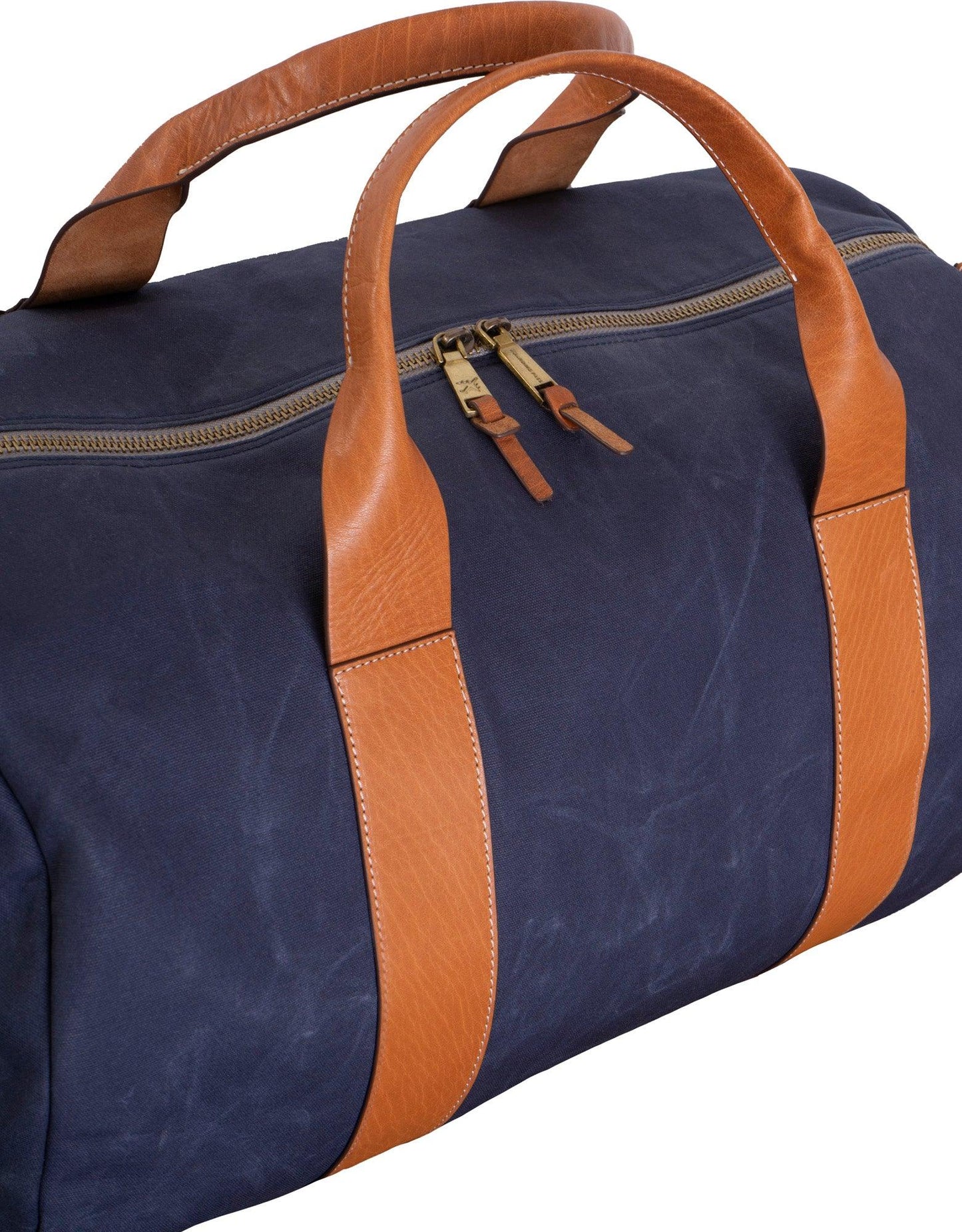 Boarding Pass The Voyager 21" Waxed Canvas Duffel - Navy
