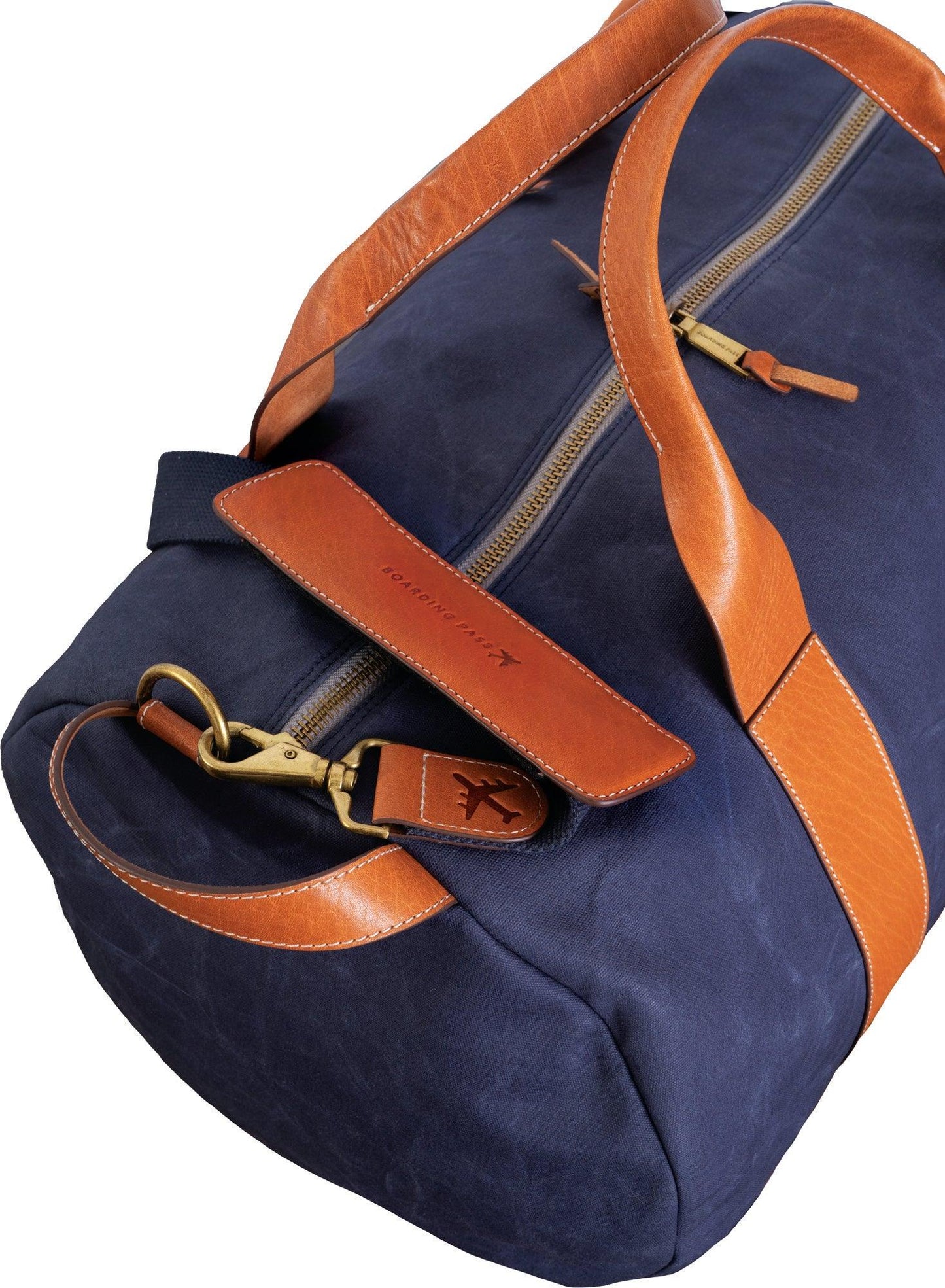 Boarding Pass The Voyager 21" Waxed Canvas Duffel - Navy