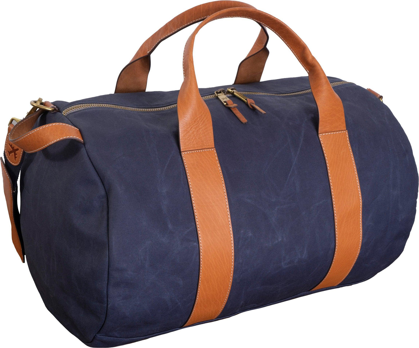Boarding Pass The Voyager 21" Waxed Canvas Duffel - Navy