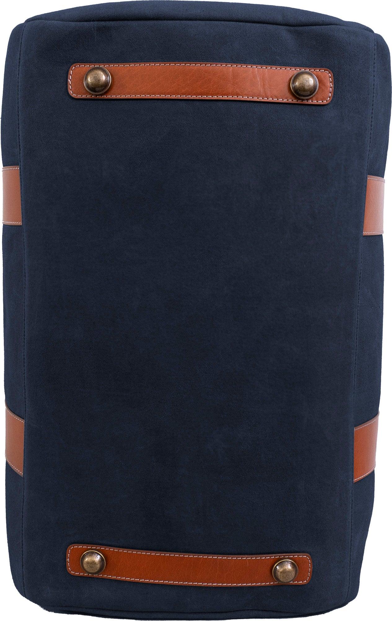 Boarding Pass The Voyager 21" Waxed Canvas Duffel - Navy
