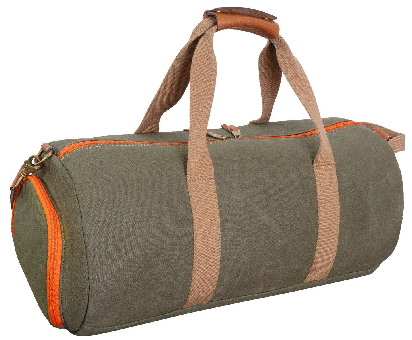 Voyager 20"Waxed Canvas Shoe Pocket Duffel