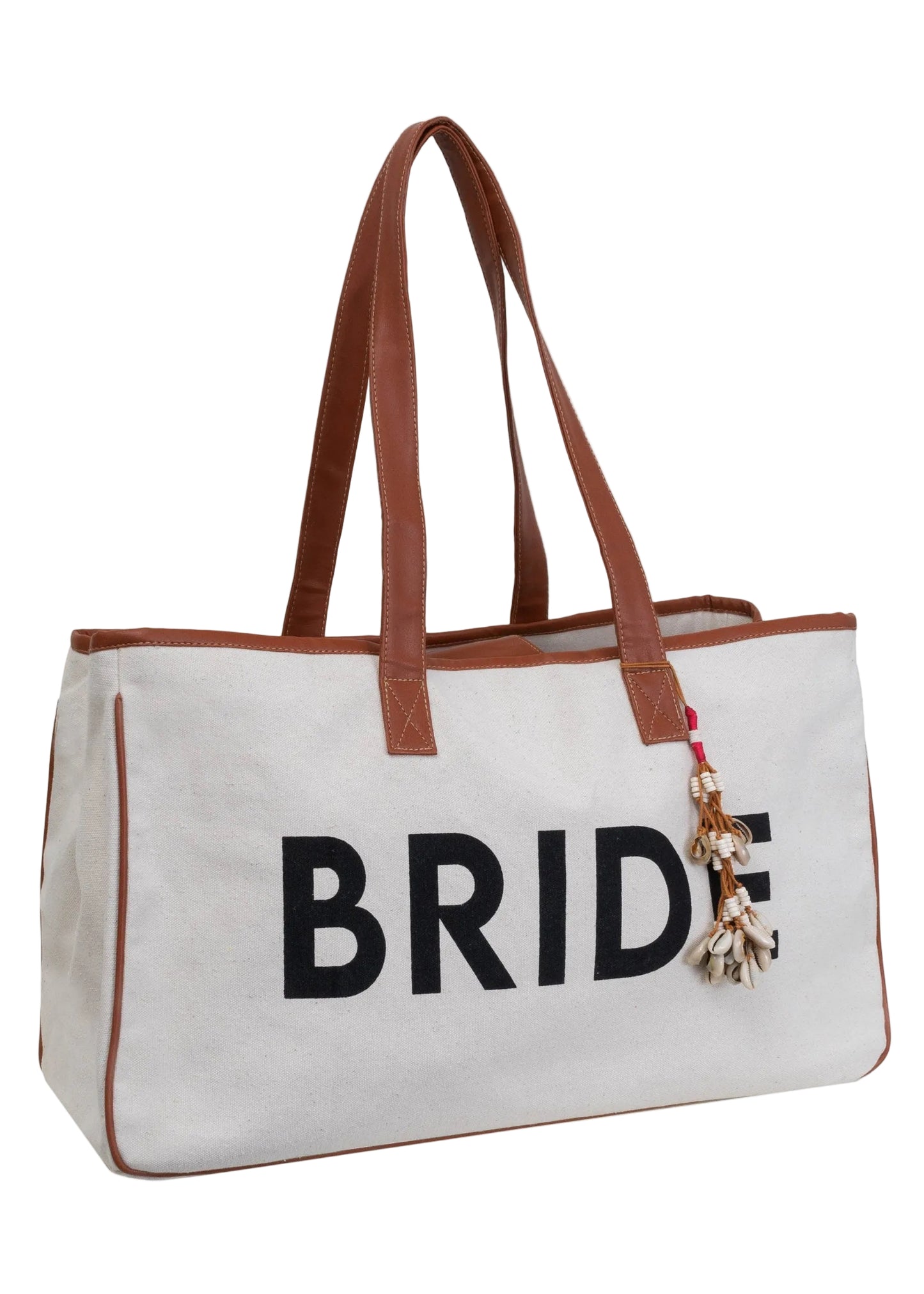 Magid Canvas Slogan Tote "BRIDE"