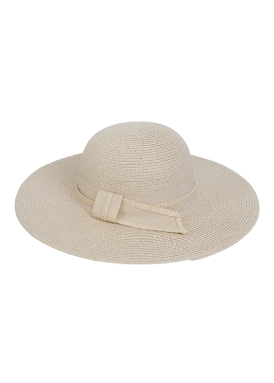 Magid Ribbon Straw Floppy Hat