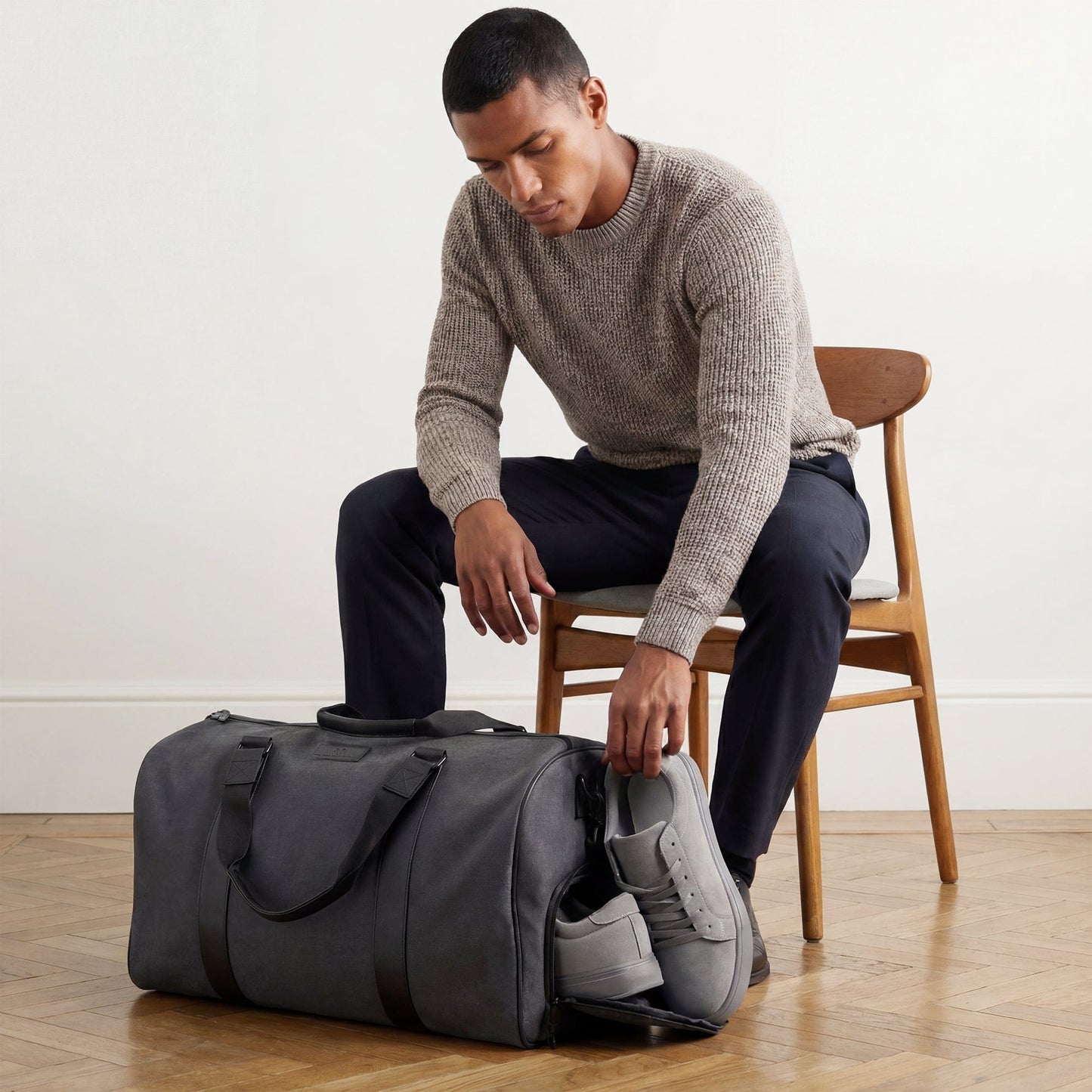Jack Abrahams The Traveler 20 In. Shoe Pocket Weekender Duffle
