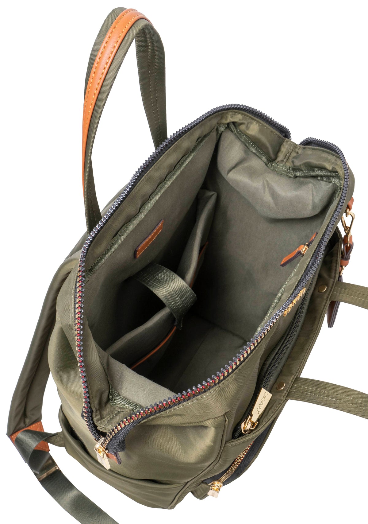 Joan & David Twill Nylon 19 Inch Square Workbook Backpack