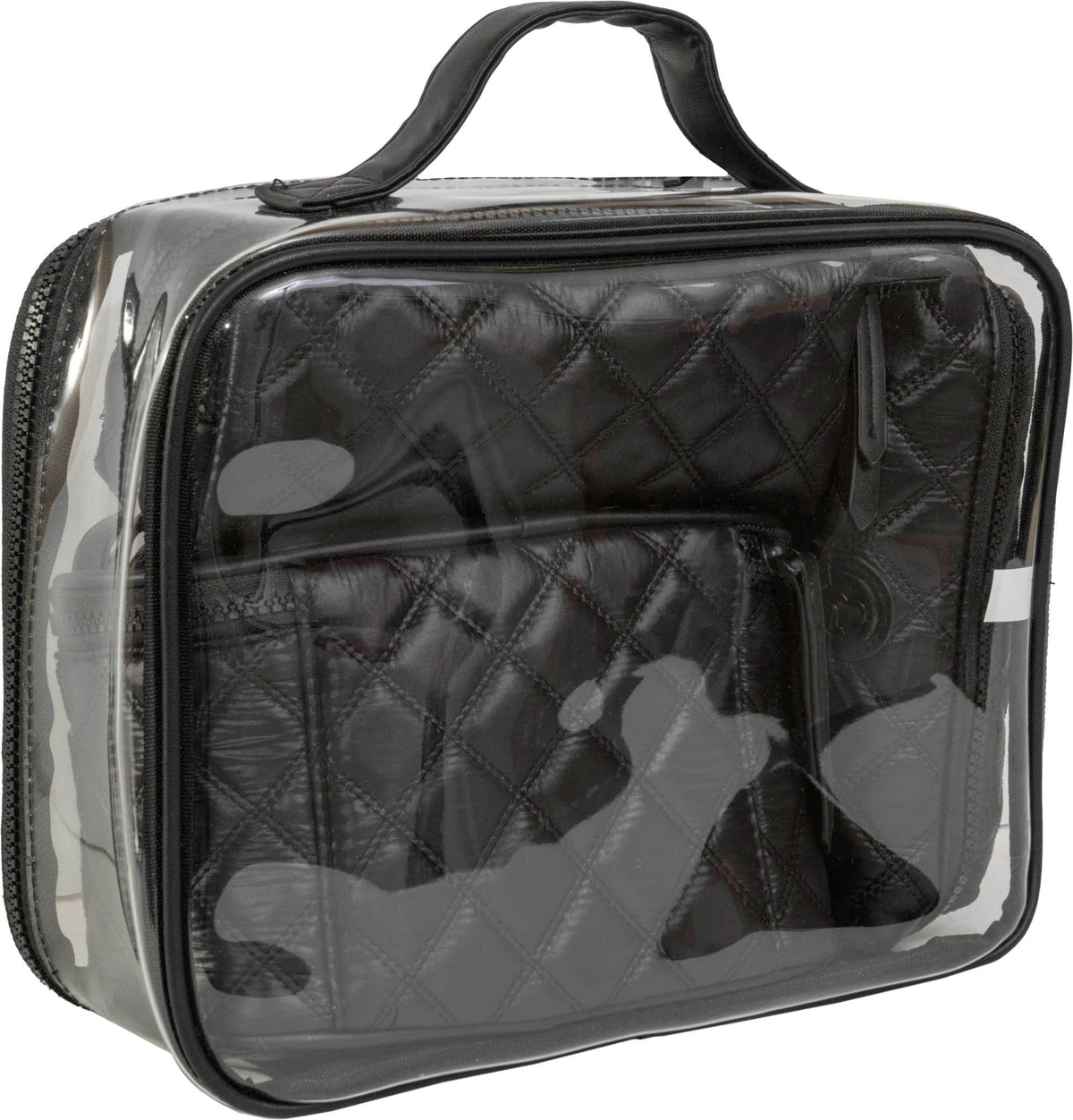 Joan & David The Diamond Quilted Nylon 4 Piece Toiletry Set