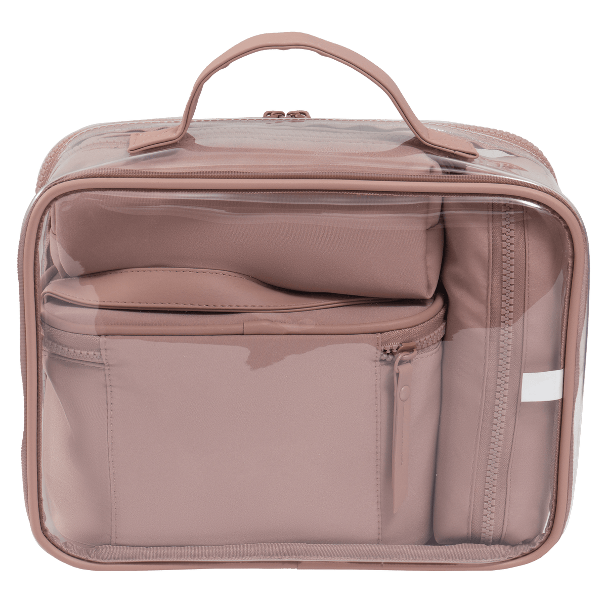 Joan & David Tonal Sport Nylon 4-Piece Clear Cosmetic Bag Set