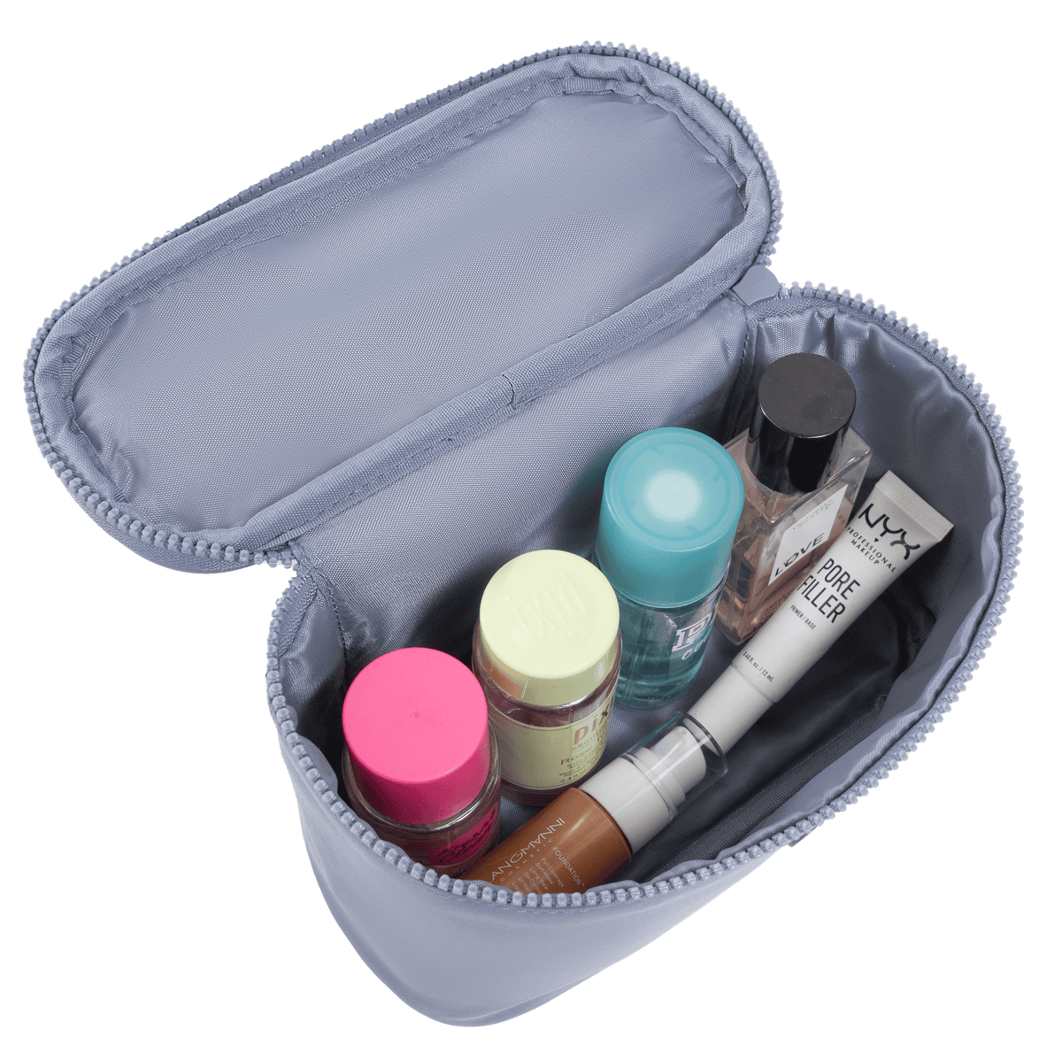 Joan & David Tonal Sport Nylon 4-Piece Clear Cosmetic Bag Set