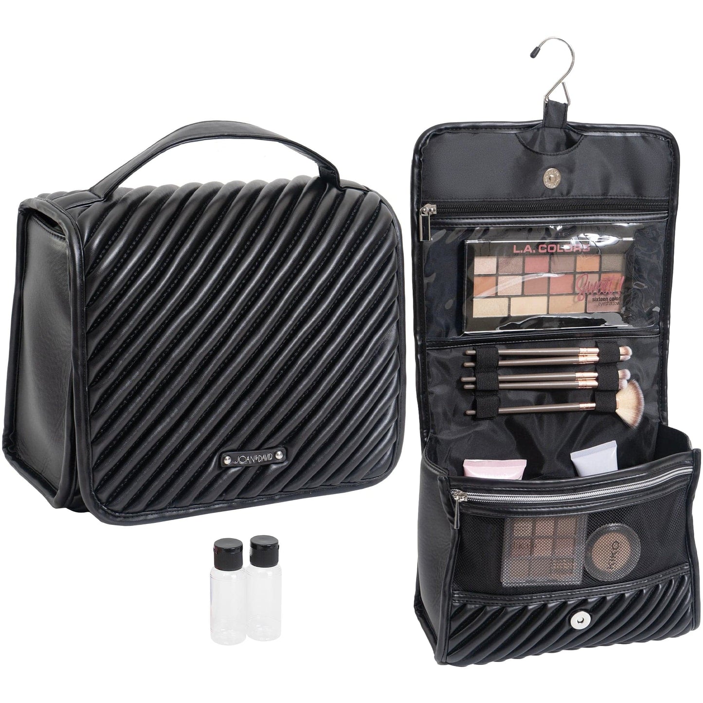 Joan & David The Large Hanging Diagonal Quilted Toiletry Case