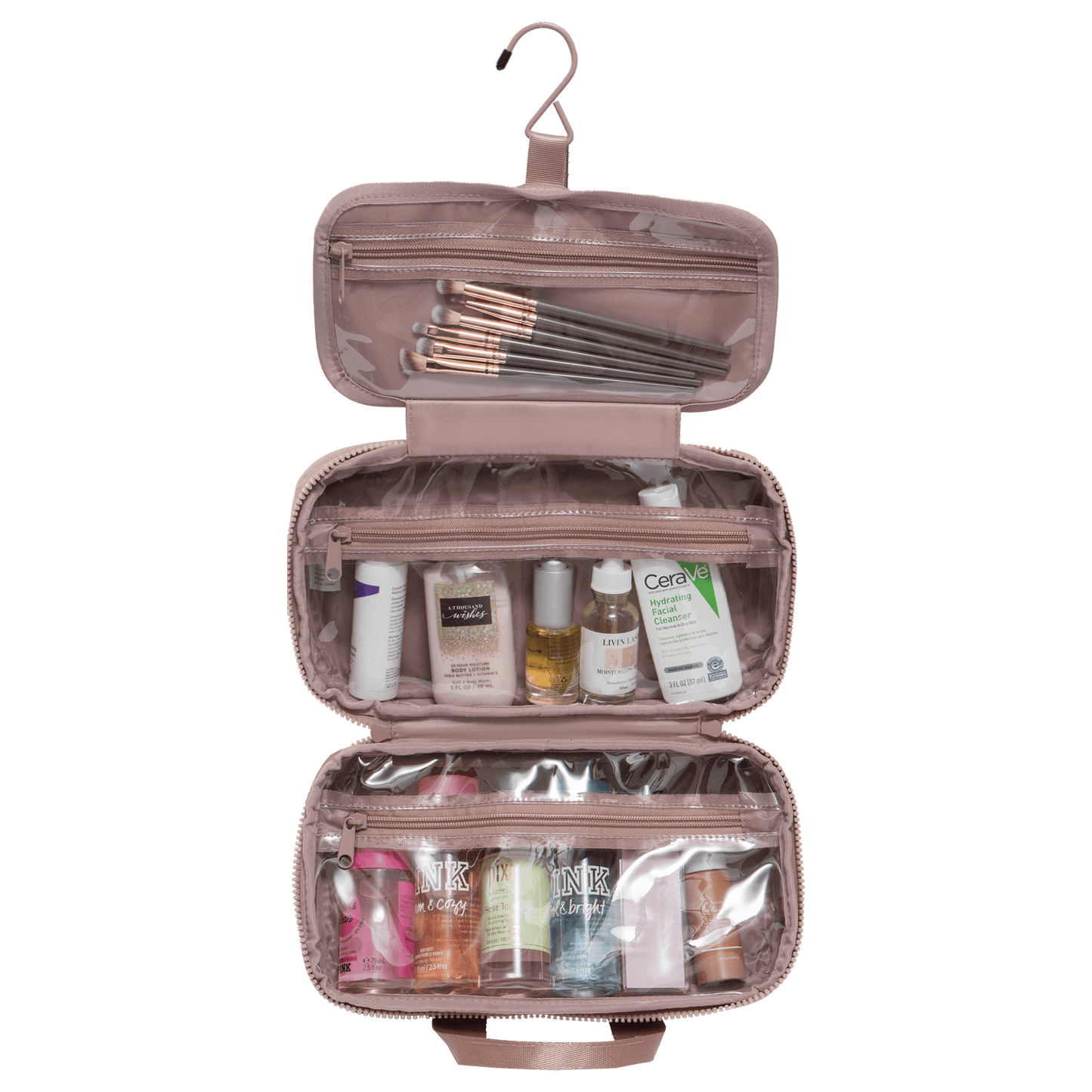 Joan & David The Sport Nylon Double Handle Hanging Toiletry Case